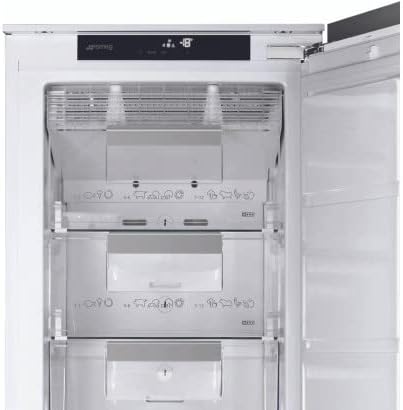Smeg S8F174DNE Upright Single Door Freezer, 204 Liter Capacity, White