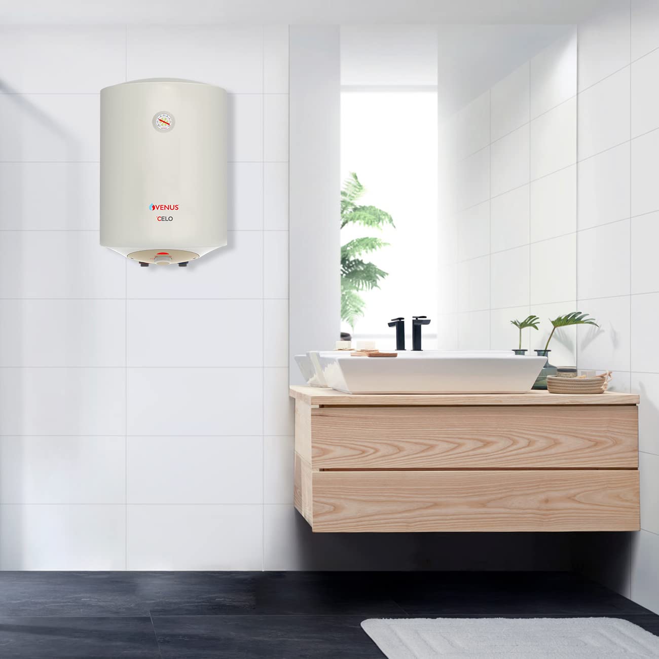 Venus Celo 15CV 15L Water Heater Ivory BEE 5 Star
