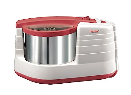 Prestige PWG 02 200-Watt Wet Grinder (White/Red) 41205