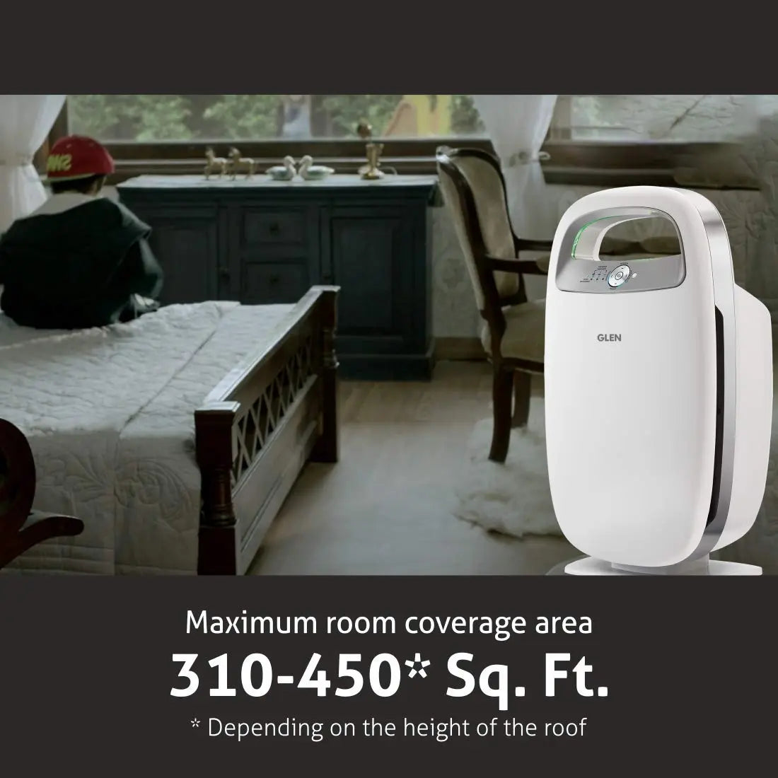 Glen Room Air Purifier 6031 with 5 Steps Air Purification, 45W