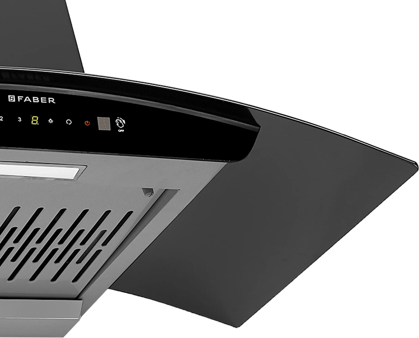 Faber HOOD SUNNY RC IN HC SC FL LG 90 Auto Clean Wall Mount LIGHT GREY 1200 CMH Chimney