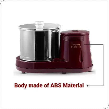 Butterfly Rhino 2 Ltr Wet Grinder  (Cherry Red)
