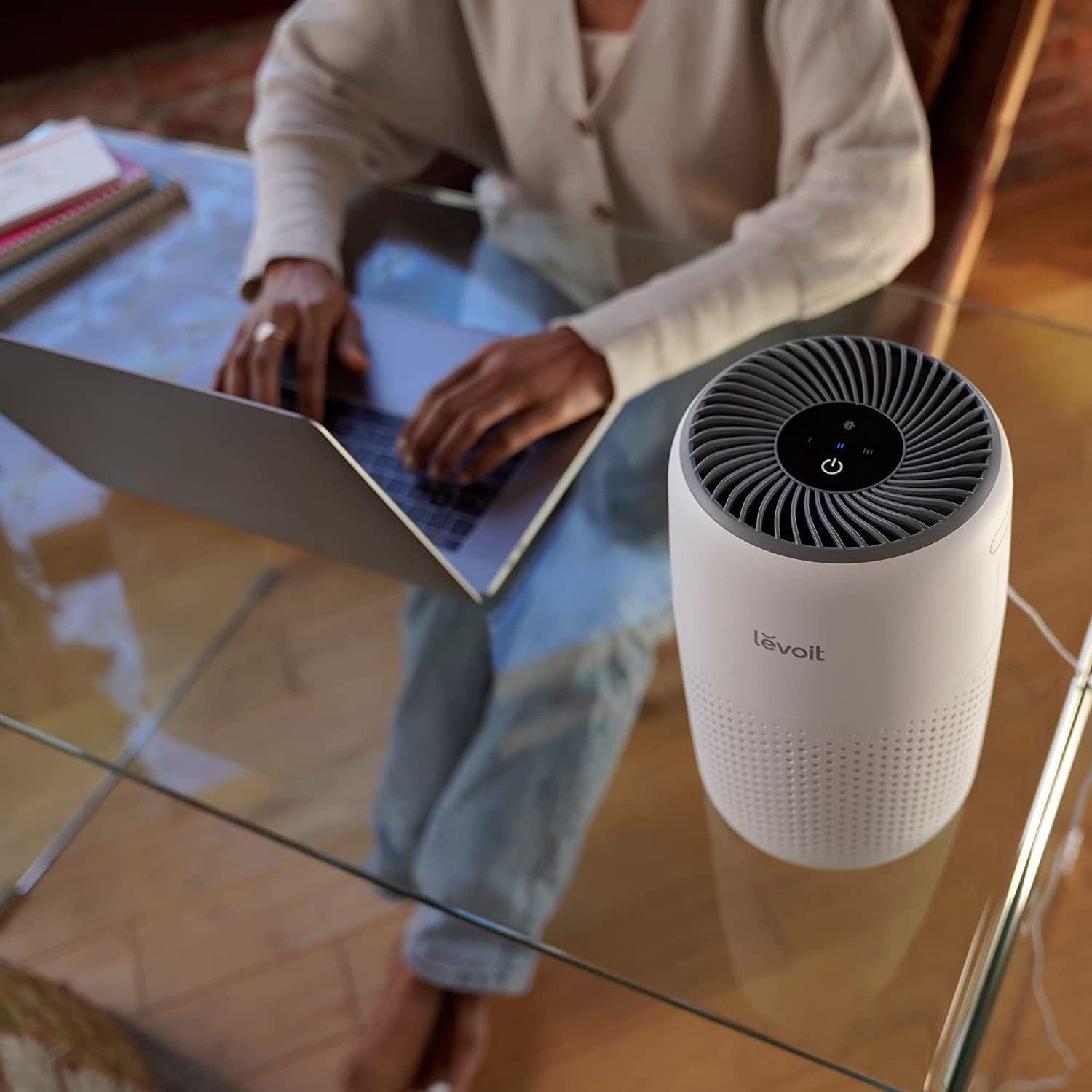 LEVOIT Core Mini Air Purifier - 183 Sq Ft Coverage, H13 True HEPA Filter, Removes Pollutants