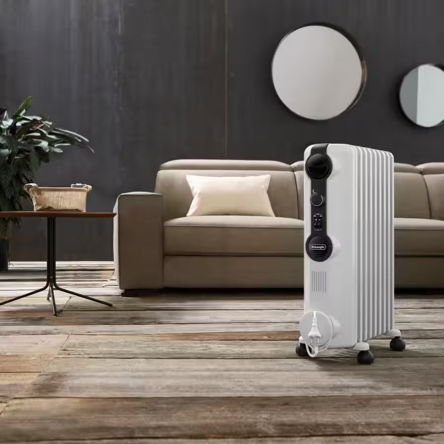 DELONGHI OIL HEATER 9 FIN-DL TRRS0920 Ofr (White, 2000 watts)