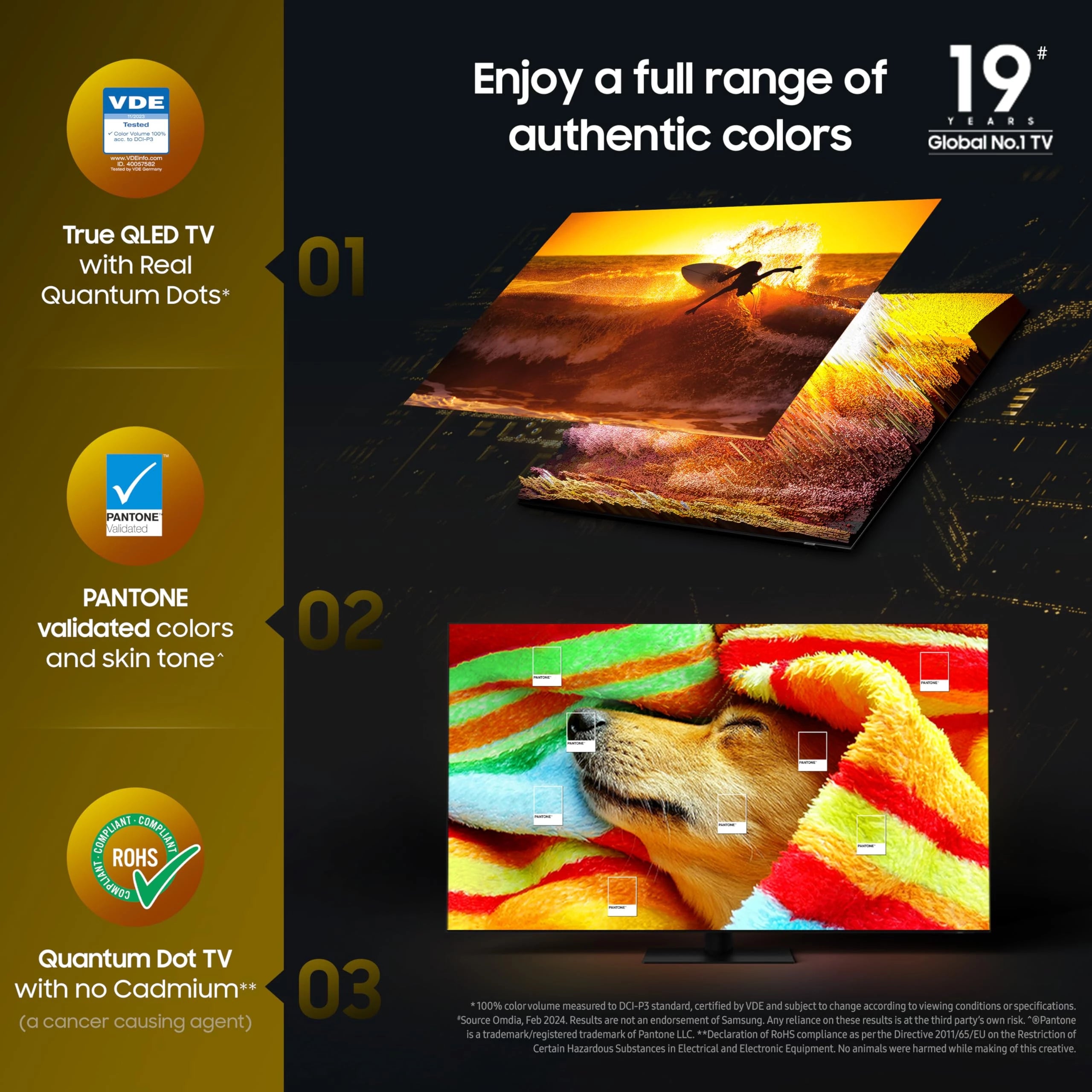 Samsung 108 cm (43 inches) Vision AI 4K Ultra HD Smart QLED TV QA43QEF1AULXL