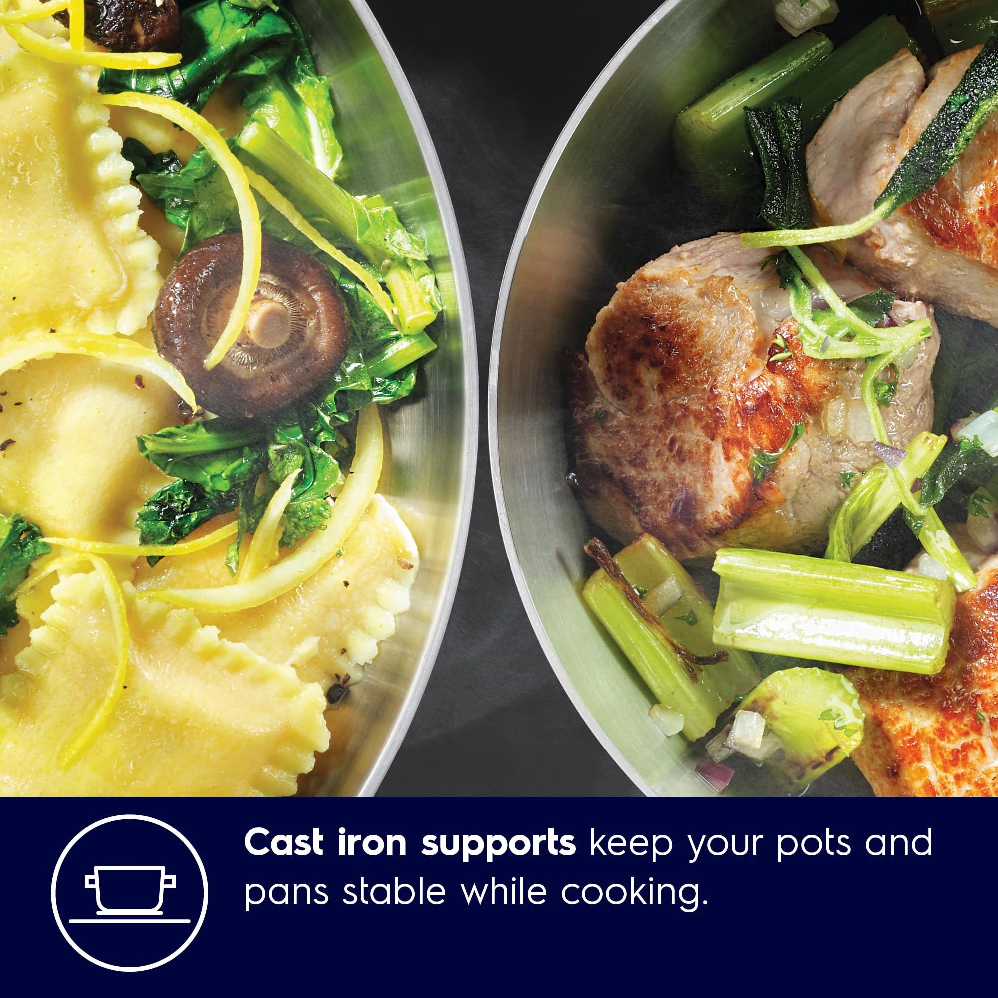 Electrolux 4 Burner Auto Ignition Glass Top 90cm Built-in Gas Hob, UltimateTaste 300, Black, EHG9430BCD