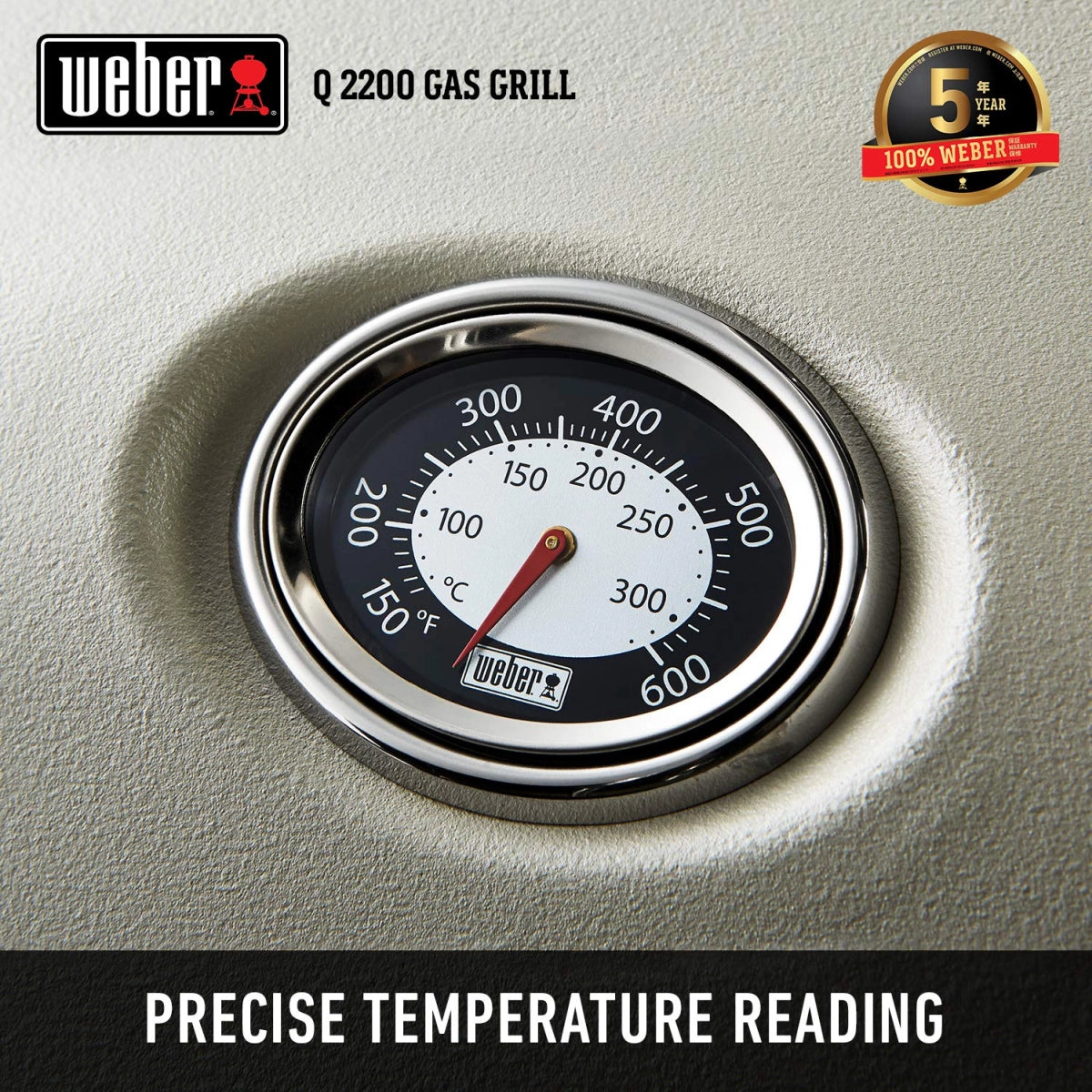 Weber Q 2200 Gas Grill Titanium Asia