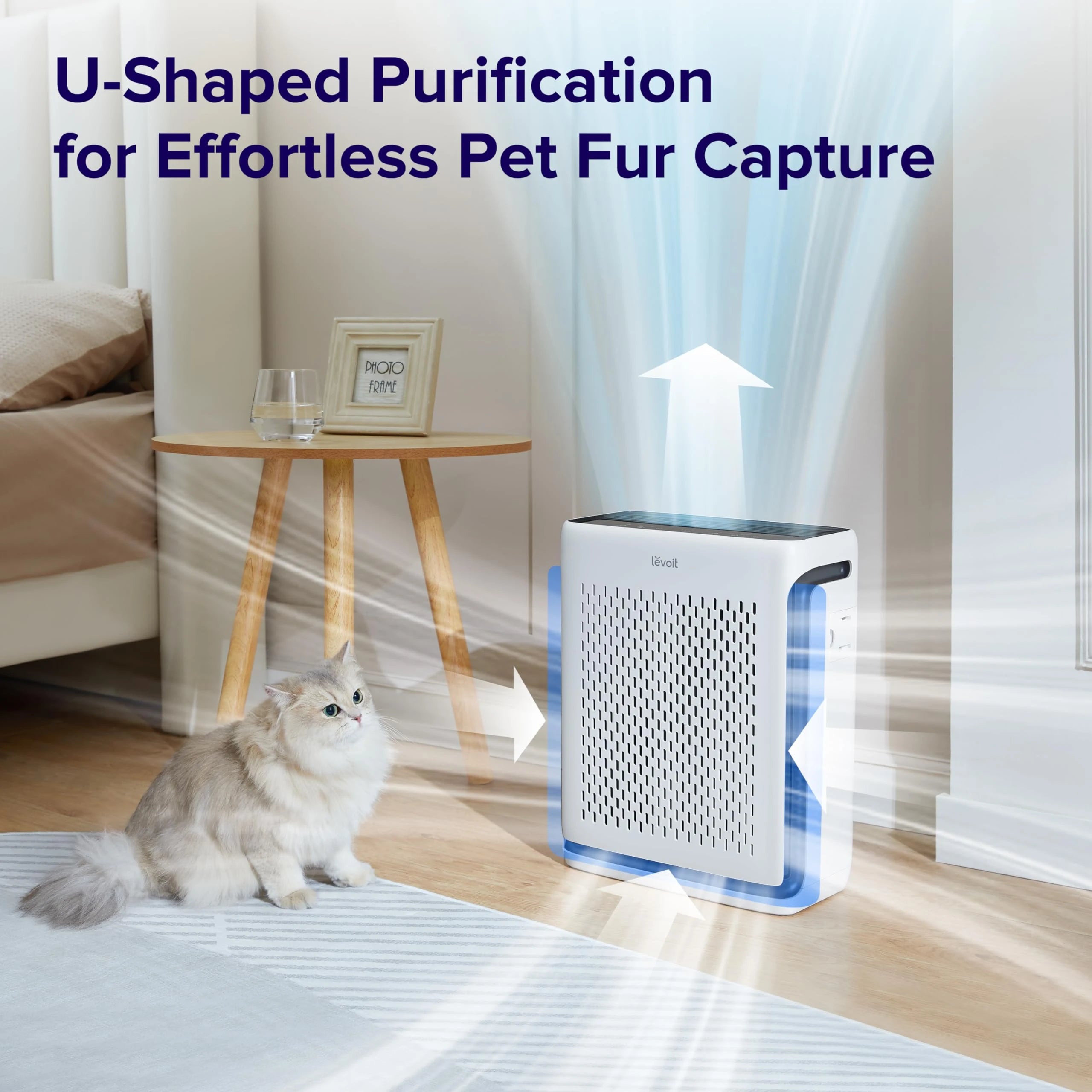 LEVOIT Air Purifiers for Home Large Room Bedroom Up to 1110 Ft² with Air Quality and Light Sensors, Smart WiFi, Washable Filters, HEPA Filter Captures Pet Hair, Allergies, Dust, Smoke, Vital 100S