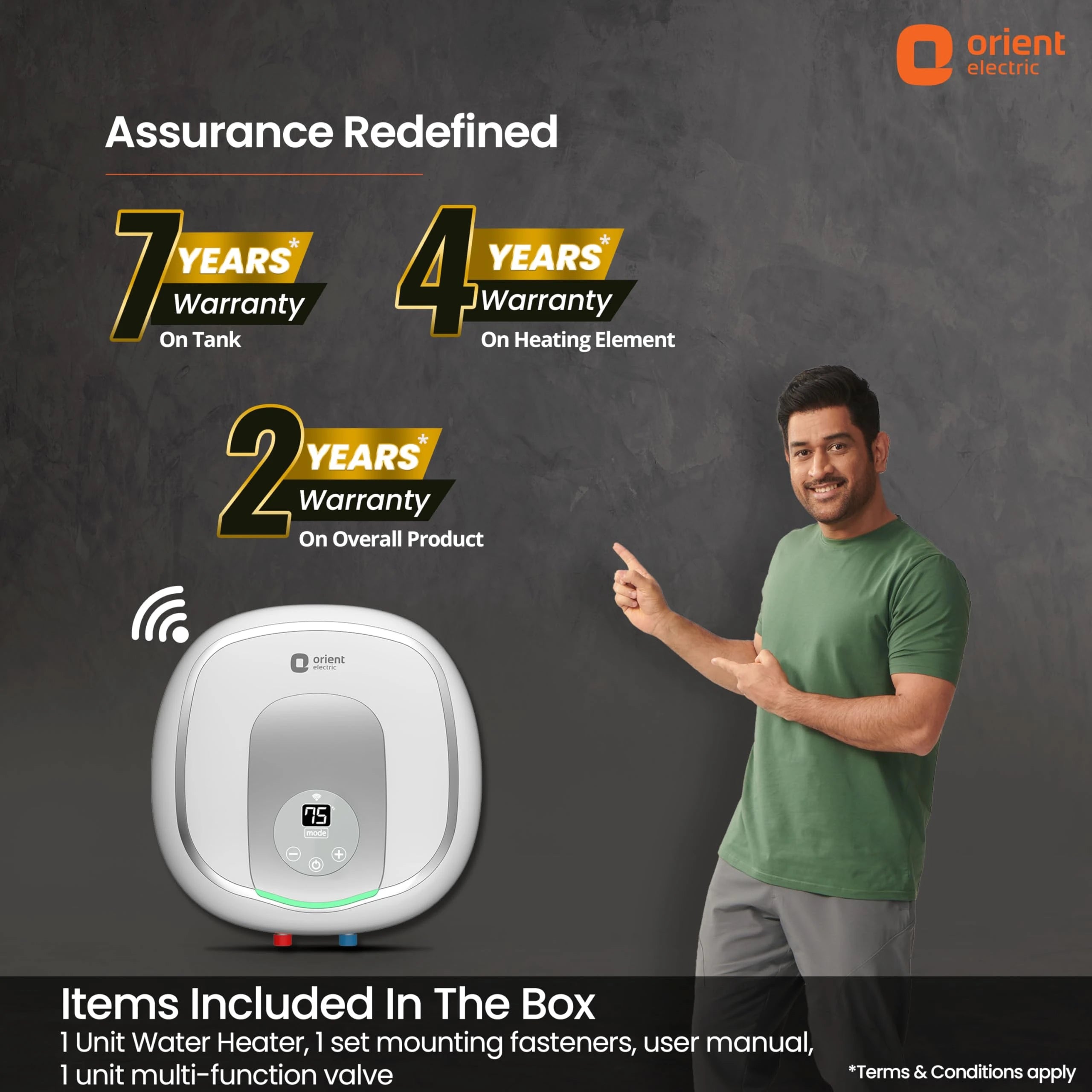 Orient Aquator+ 25L Iot Water Heater|Smart Energy Saving|5 Star Rating|8 Bar Pressure|High-Rise Compatible