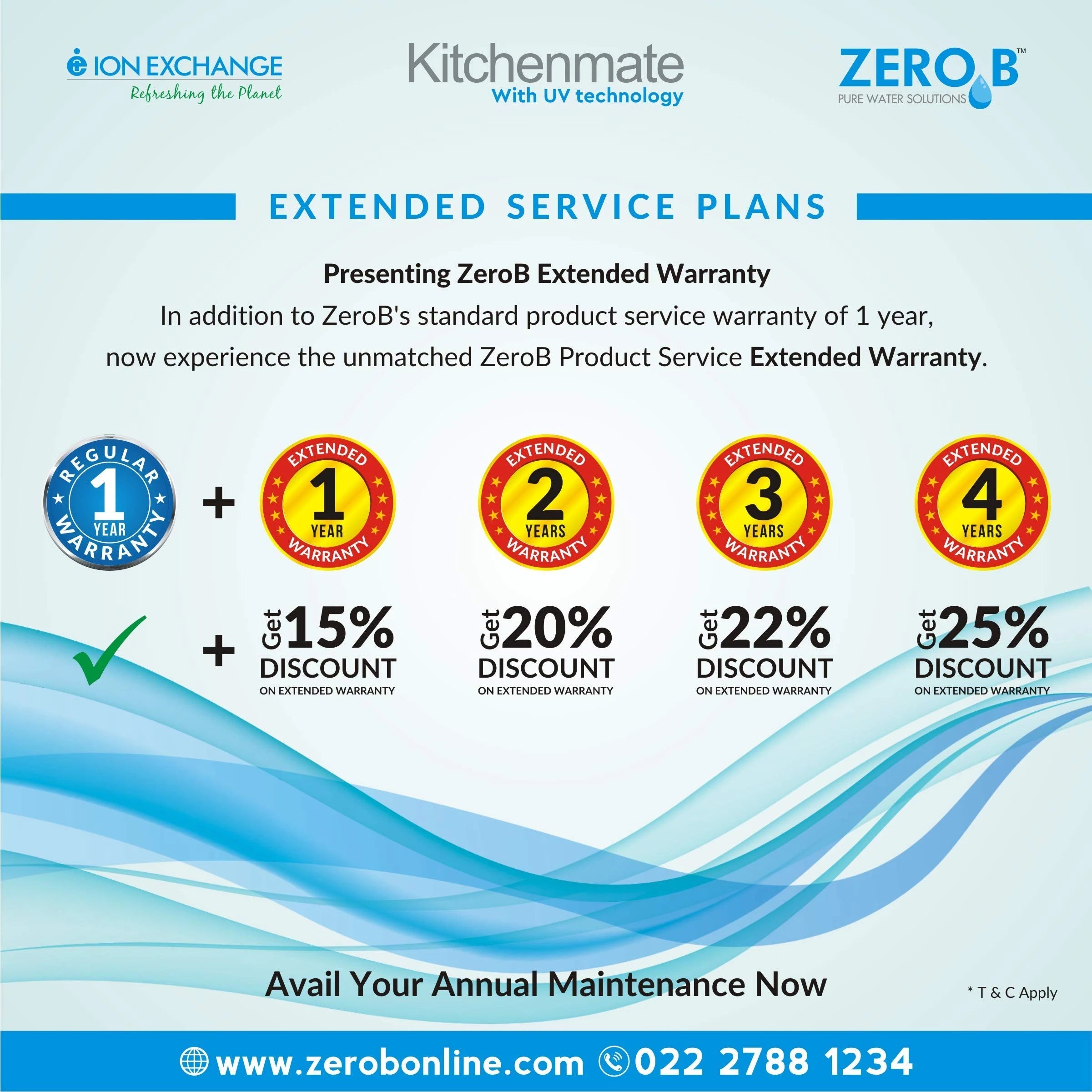 Zero B Kitchenmate UV Water Purifier 4 Stage Instant Purification (Multicolour)