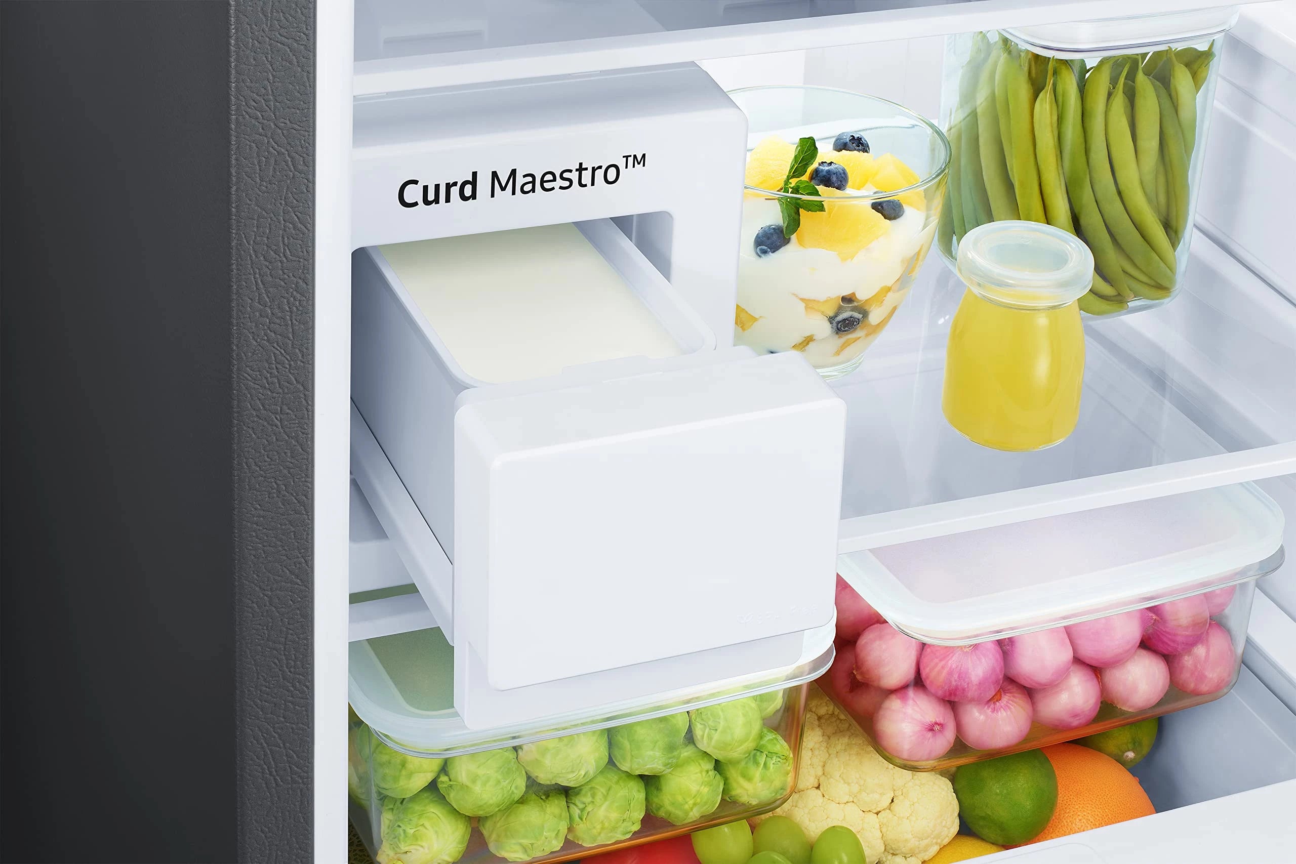 Samsung 312L 2 Star Inverter Frost-Free Convertible 5 In 1 Curd Maestro Double Door Refrigerator Appliance (RT37C4642DX/HL,Luxe Brown)