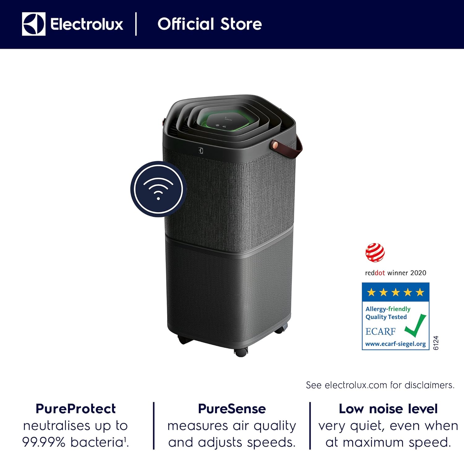 Electrolux Pure A9 Air Purifier with 5 Stage HEPA13 filter PA91 