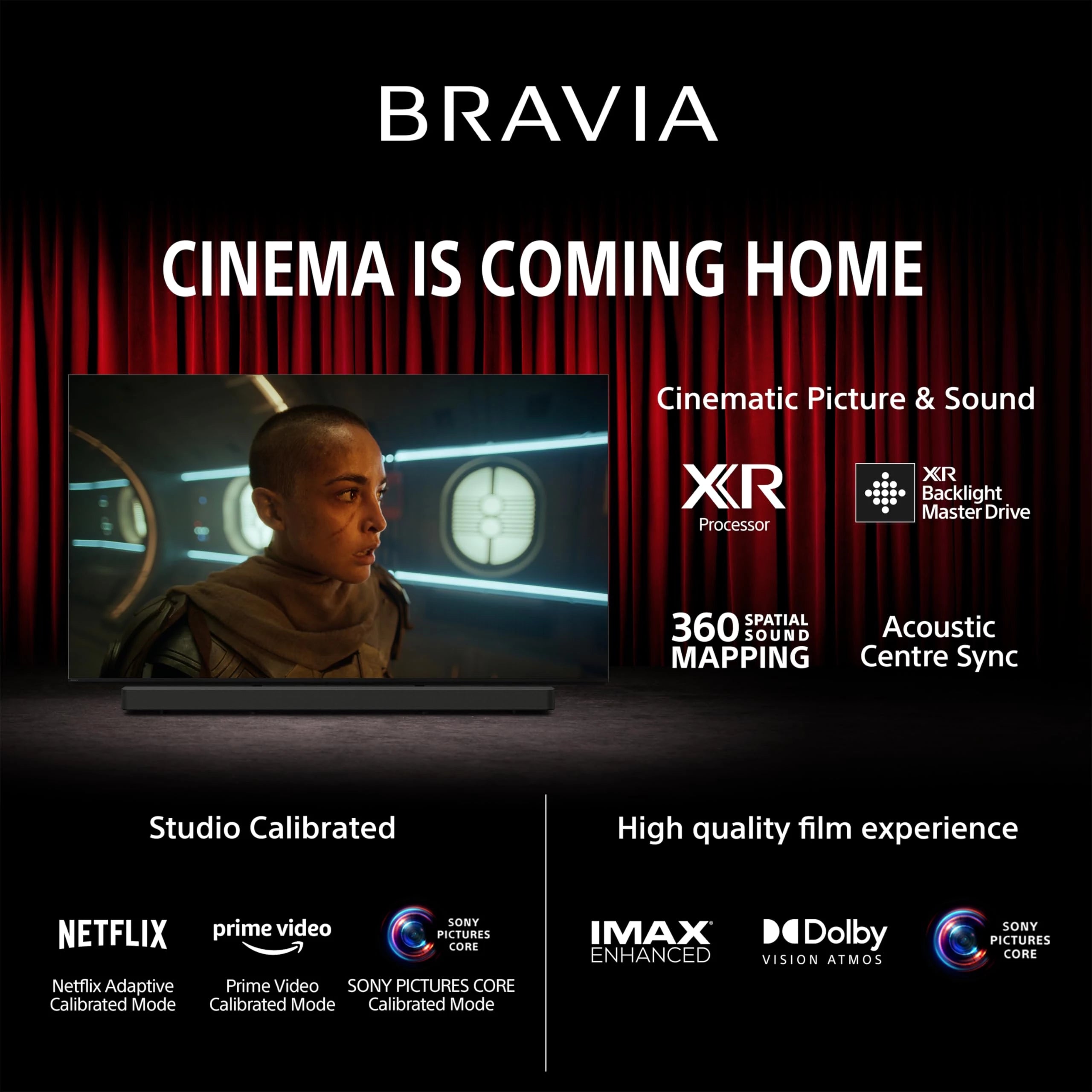 Sony BRAVIA 9 Series 189 cm (75 inches) 4K Ultra HD AI Smart Mini LED Google TV K-75XR90 (Black)