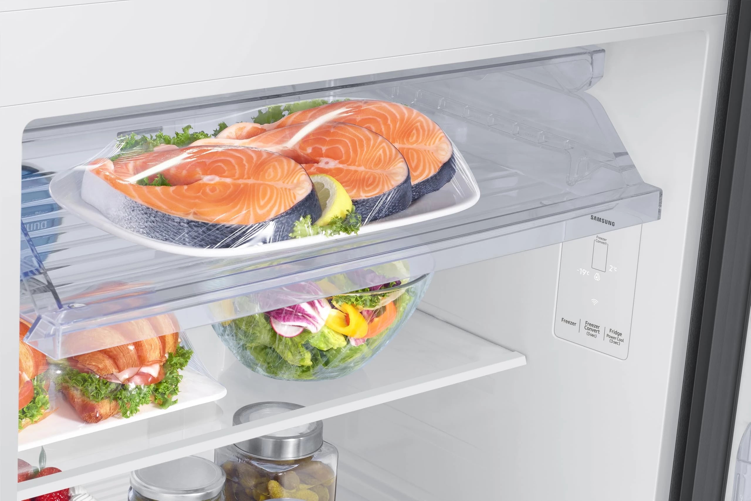 Samsung 396 L, 2 Star, Convertible 5-in-1, Digital Inverter, Frost Free Double Door, WiFi Enabled Bespoke AI Refrigerator (RT41DB6A4B22HL, Clean Black)