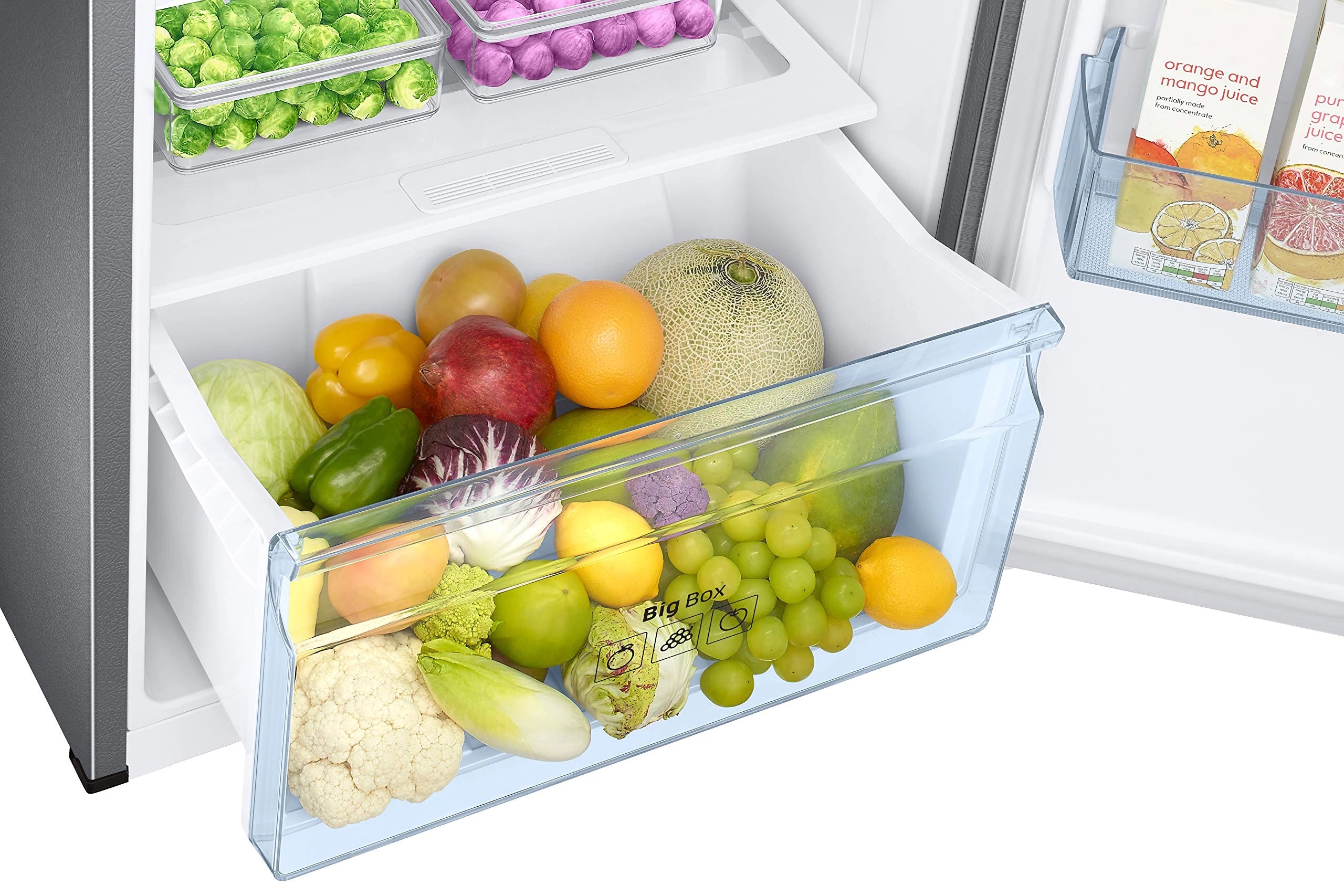 Samsung 345 L 3 Star Frost Free Inverter Double Door Refrigerator Appliance (RT37T4533S9/HL, Silver, Refined Inox)