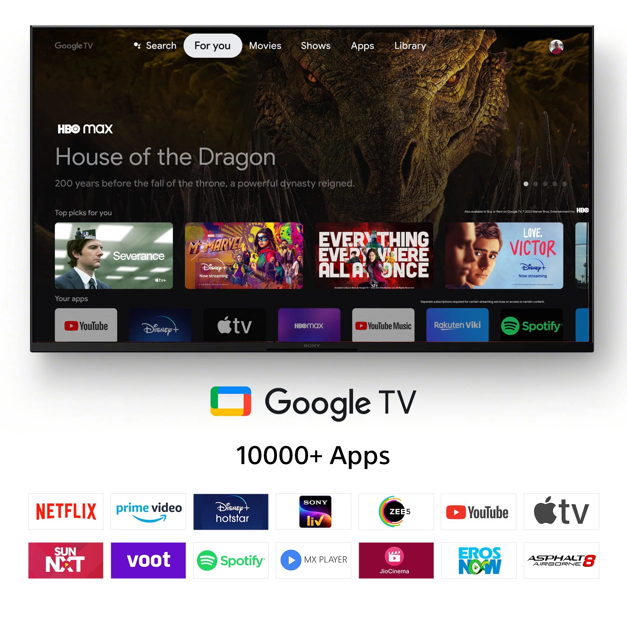 Sony Bravia 108 cm (43 inches) 4K Ultra HD Smart LED Google TV KD-43X80L (Black)