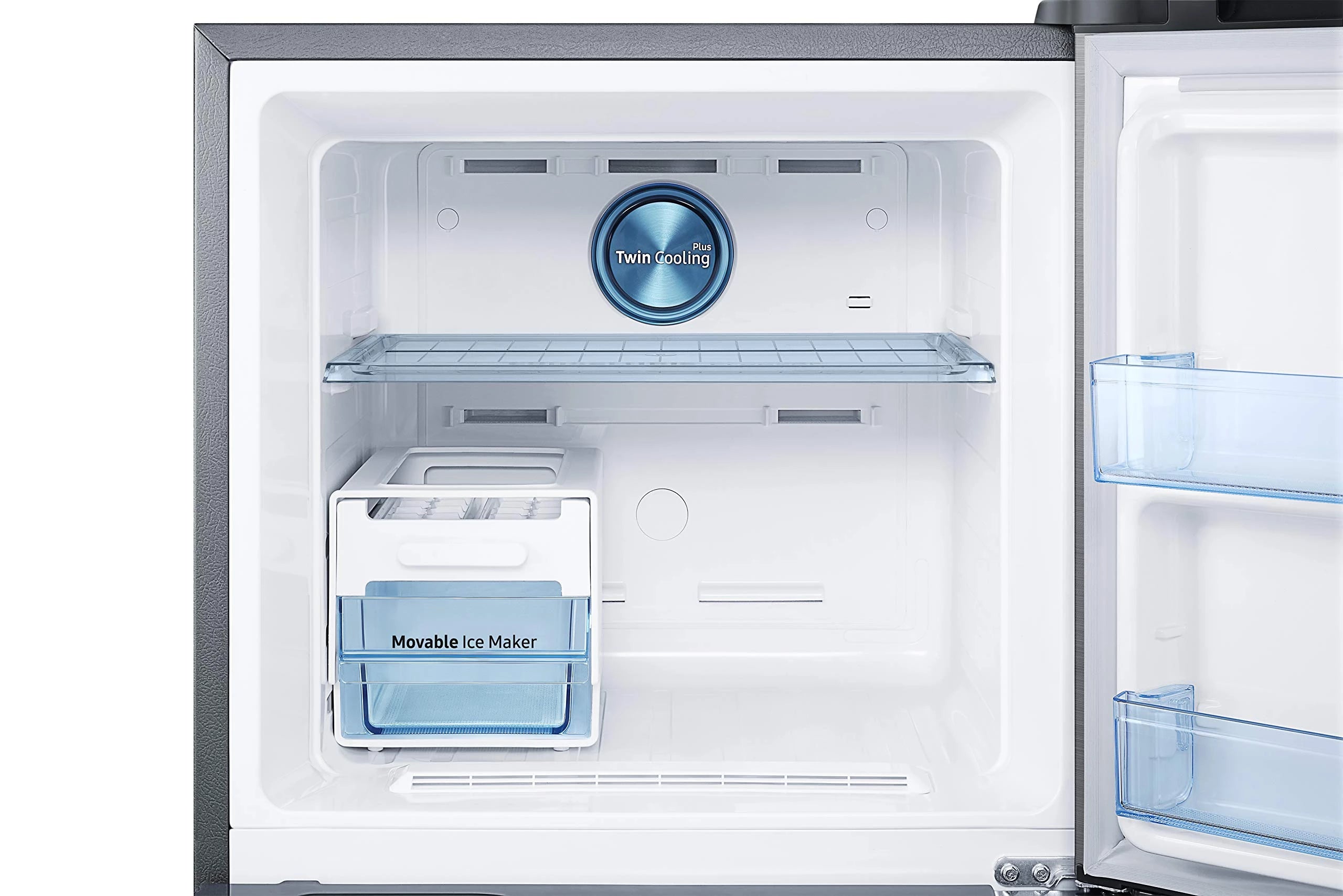 Samsung 345 L 3 Star Frost Free Inverter Double Door Refrigerator Appliance (RT37T4533S9/HL, Silver, Refined Inox)