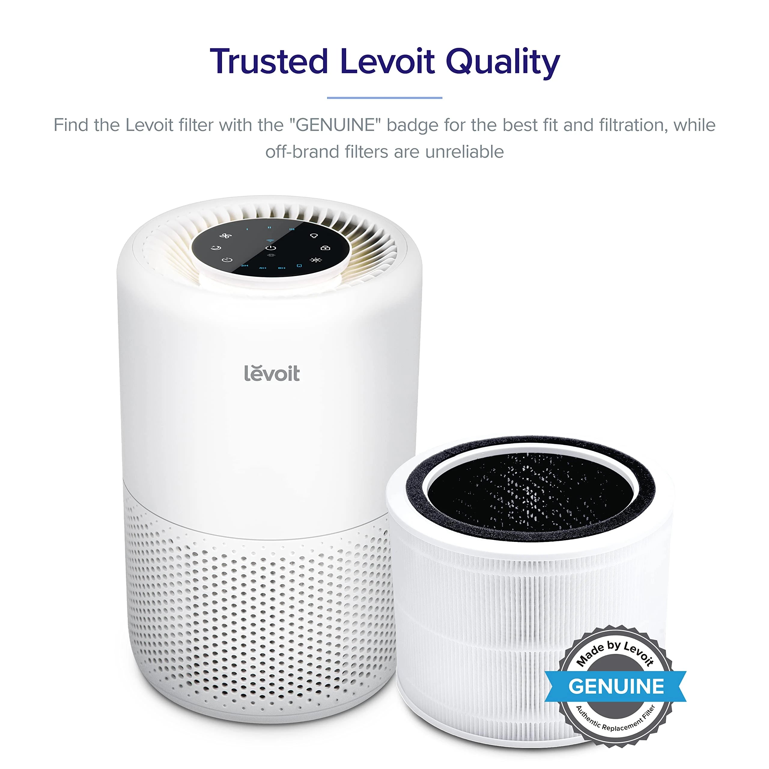 LEVOIT Core 200S Air Purifier Filter Replacement - White