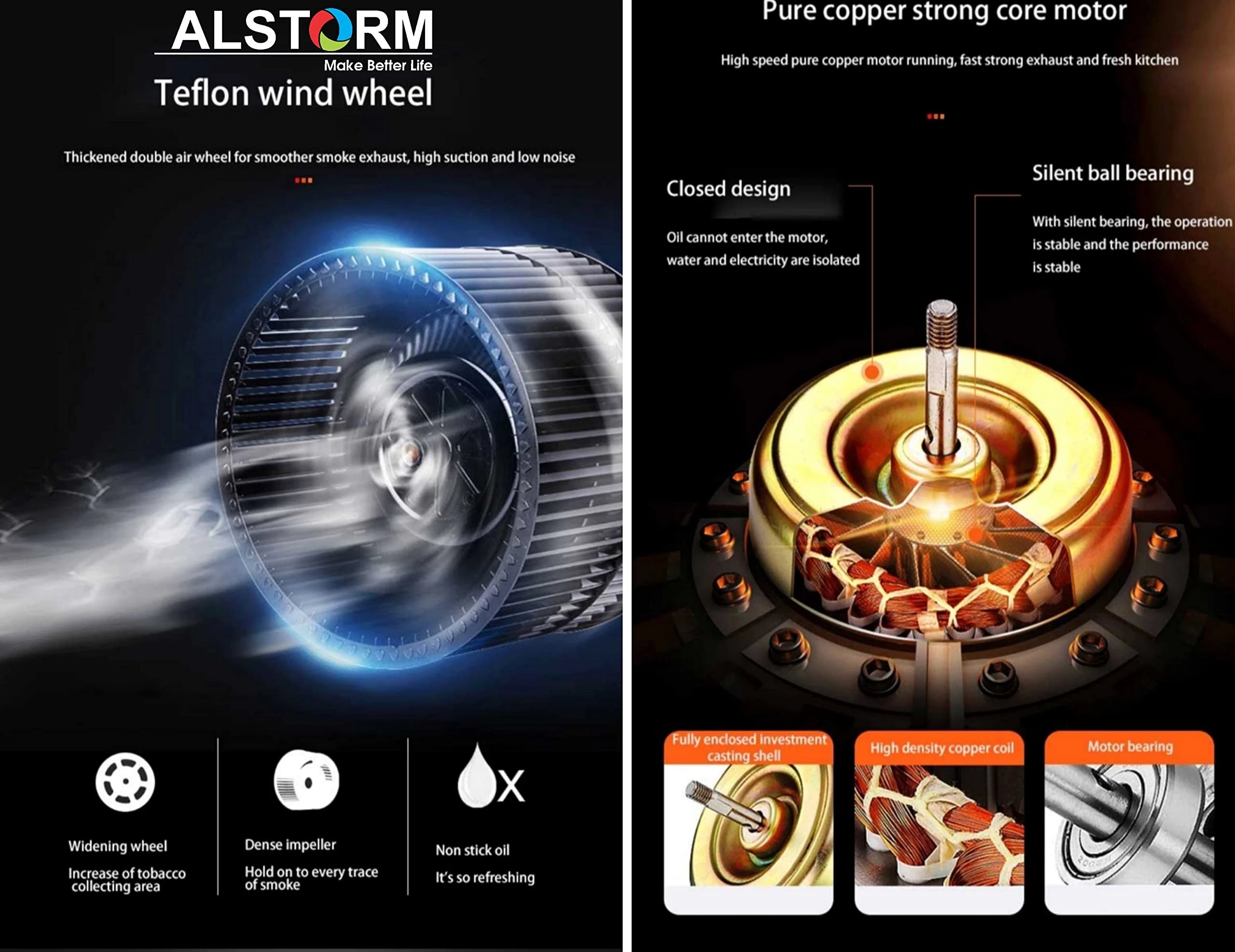 Alstorm Desire Auto Clean Chimney (60cm, 1300m3/hr, Baffle Filters, Motion Sensor, Silver)