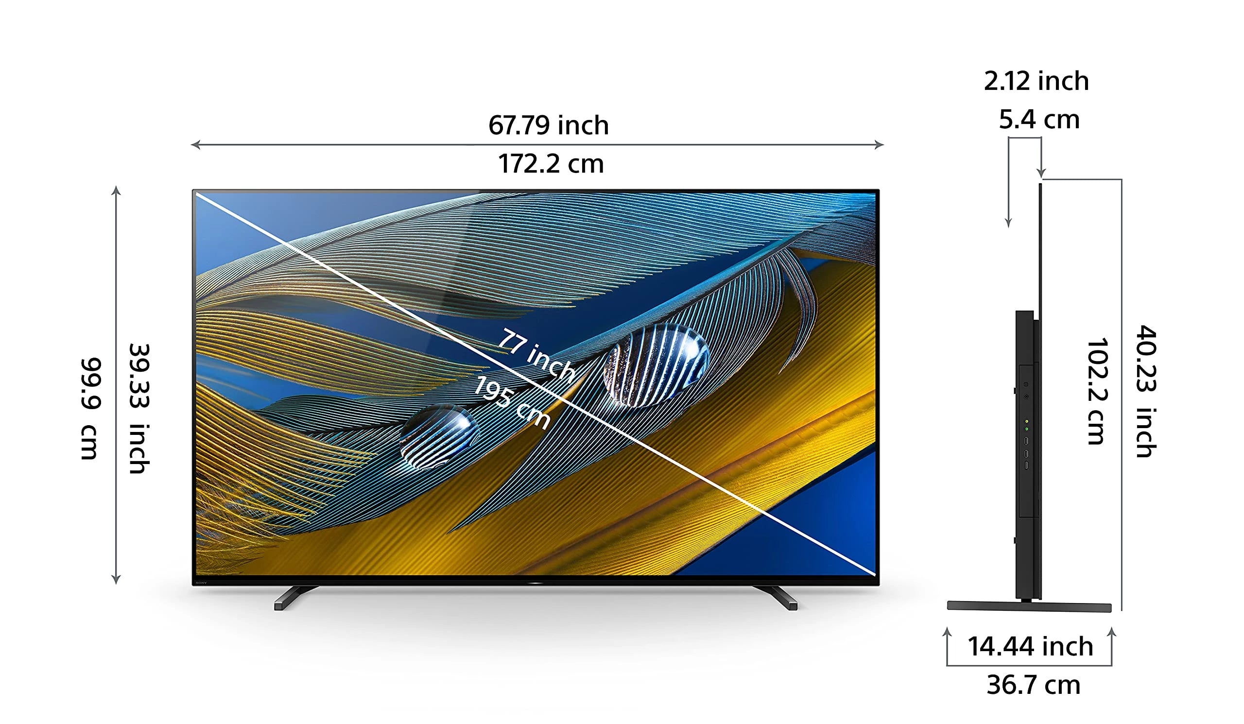 Sony Bravia 195 cm (77 inches) XR series 4K Ultra HD Smart OLED Google TV XR-77A80J (Black)