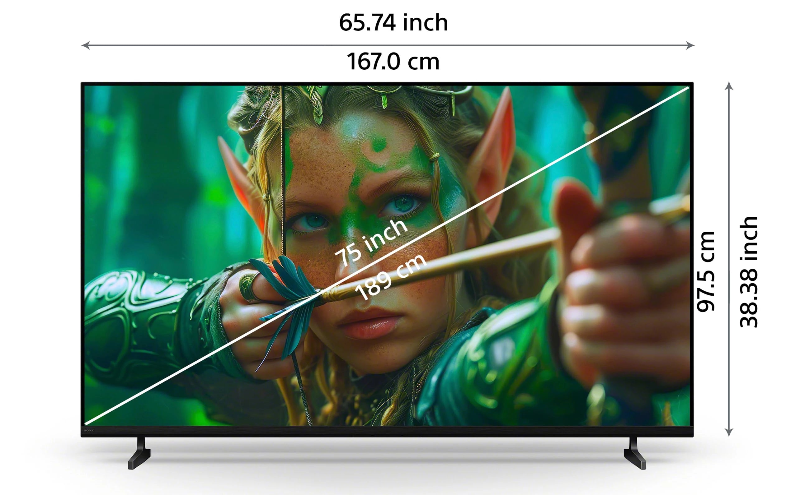 Sony 189 cm (75 inches) BRAVIA 2M2 Series 4K Ultra HD Smart LED Google TV K-75S25M2