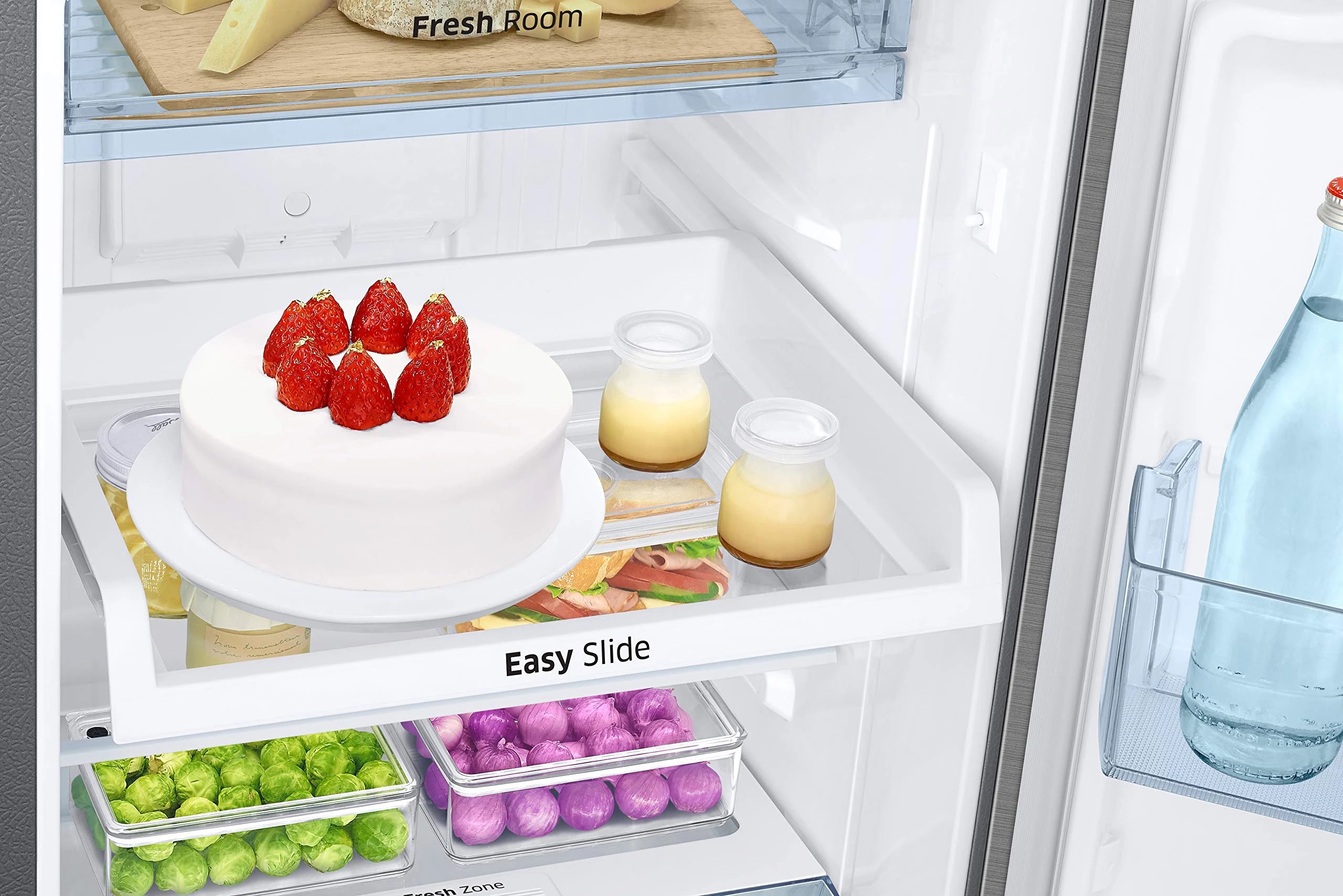 Samsung 236L 2 Star Inverter Frost-Free Double Door Refrigerator Appliance (RT28C3052S8/HL,Elegant Inox)