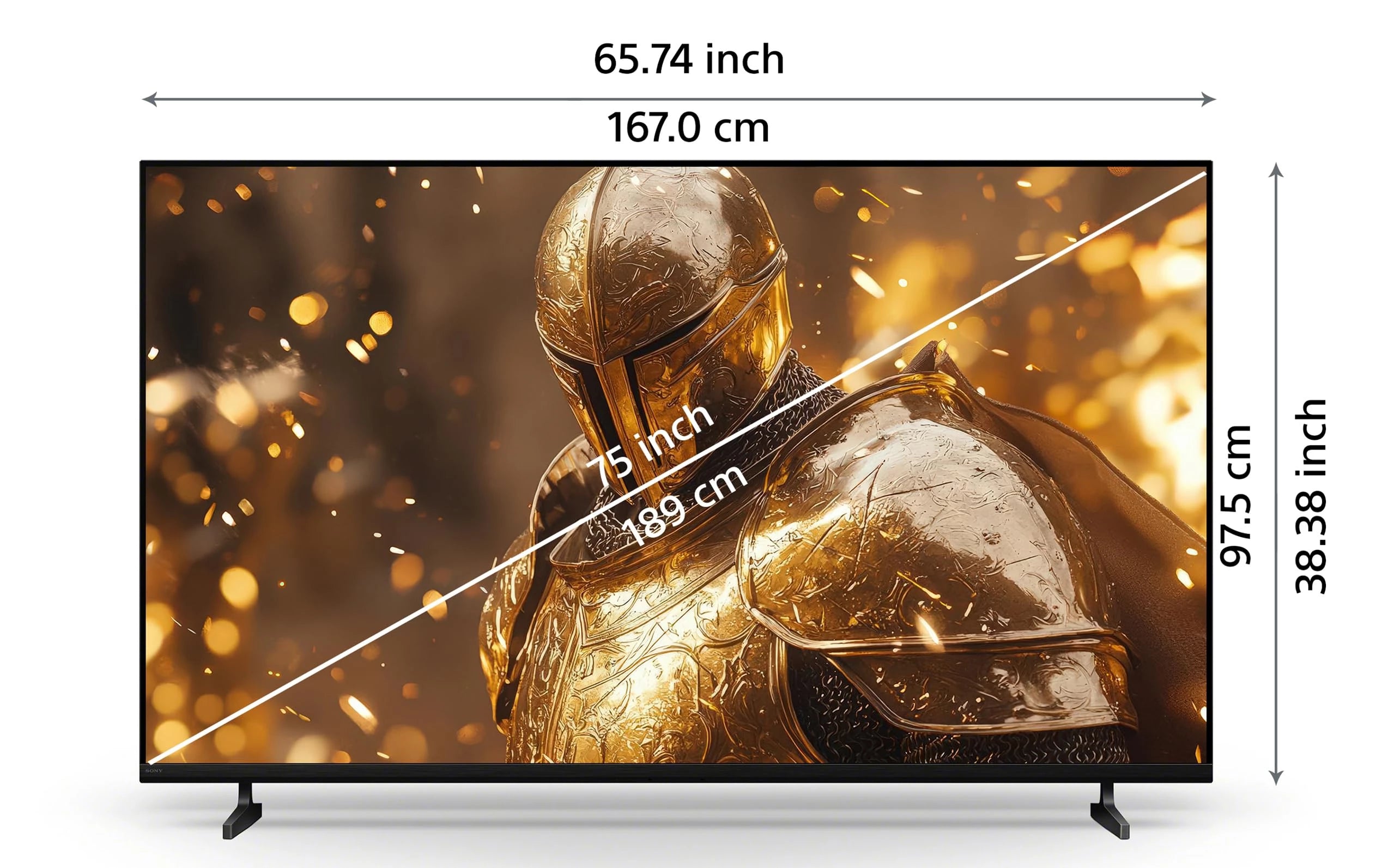 Sony 189 cm (75 inches) BRAVIA 2M2 Series 4K Ultra HD Smart LED Google TV K-75S25BM2