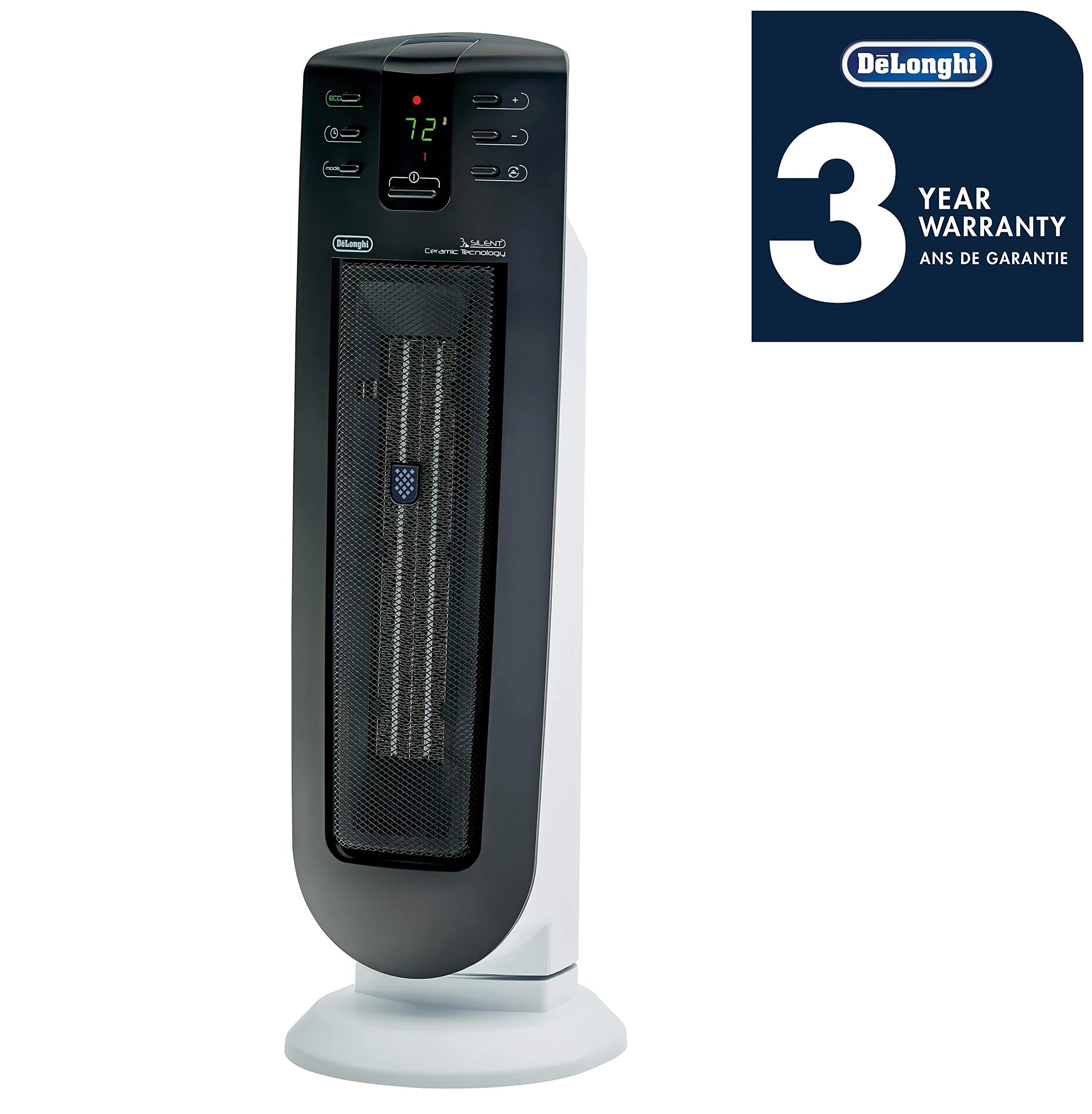 DeLonghi Safe Heat Tower Ceramic Heater TCH7915ER with Silent System
