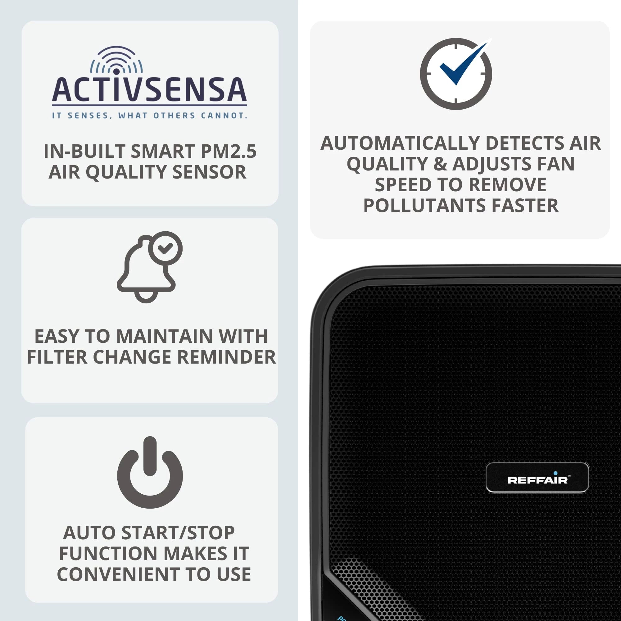 Reffair QX50 Plus 2nd Gen Car Air Purifier - Plasma Protect Technology
