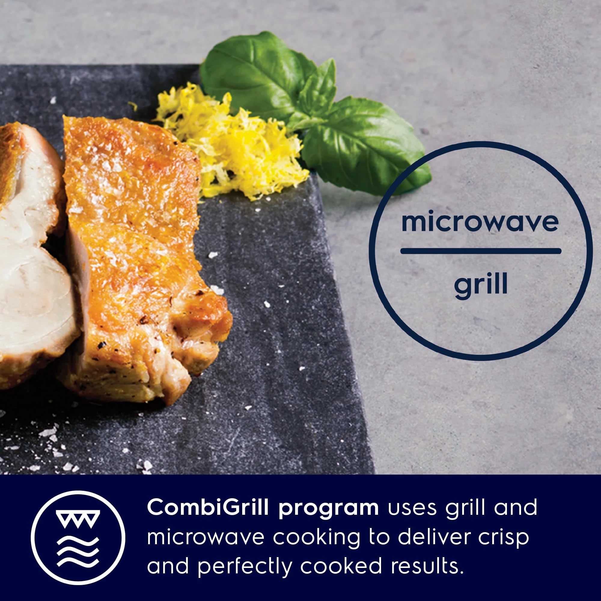 Electrolux 25L 60cm Built-In Grill Microwave Oven with 7 Functions, UltimateTaste 500, Black, Glass, EMSB25XG