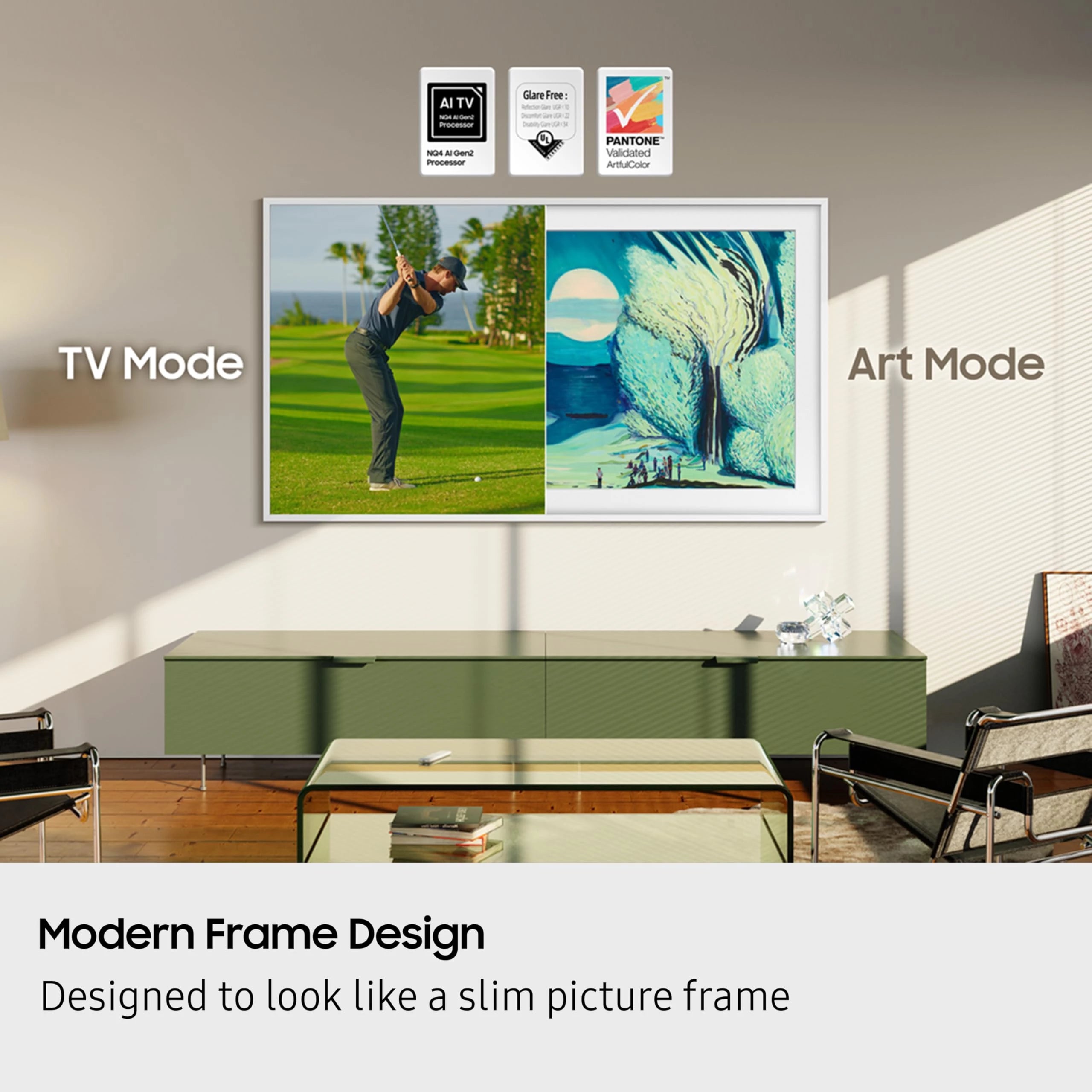 Samsung 108 cm (43 inches) The Frame Series 4K Ultra HD Smart QLED TV QA43LS03FAULXL