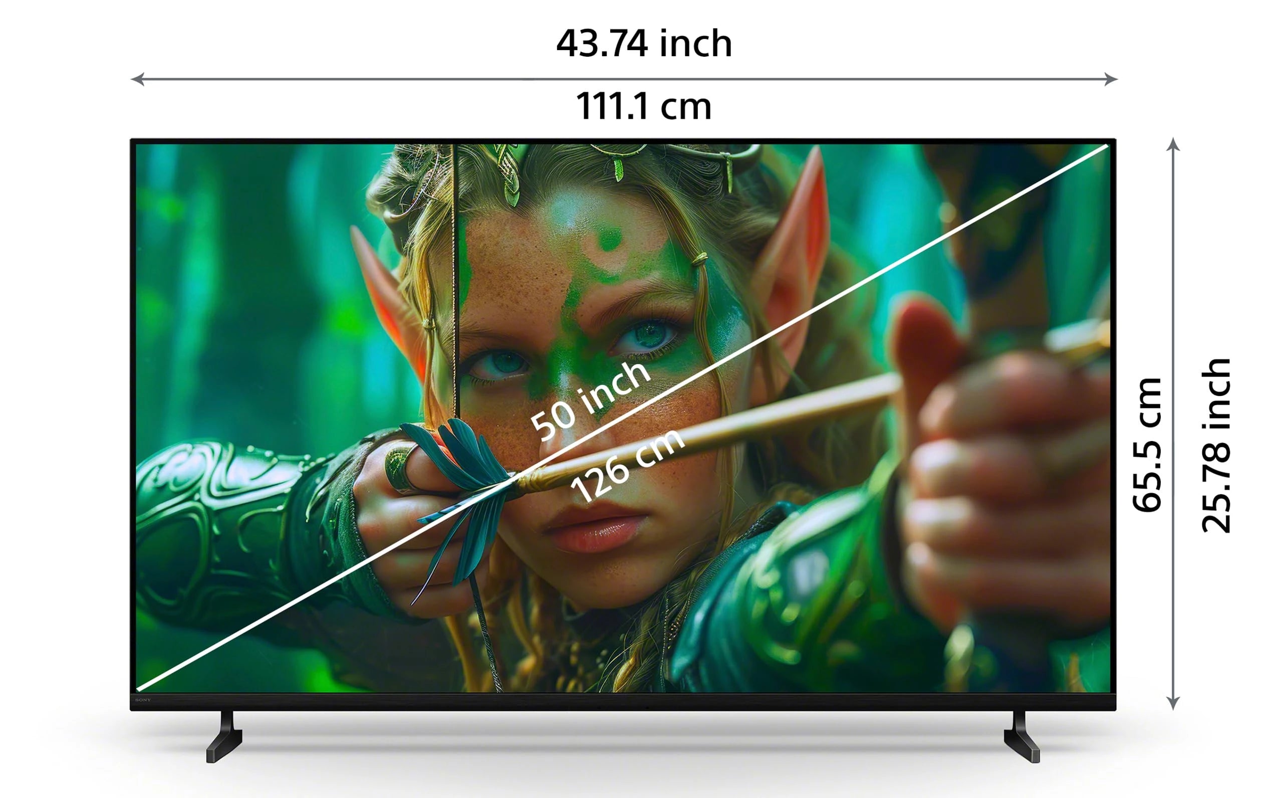 Sony 126 cm (50 inches) BRAVIA 2M2 Series 4K Ultra HD Smart LED Google TV K-50S25M2