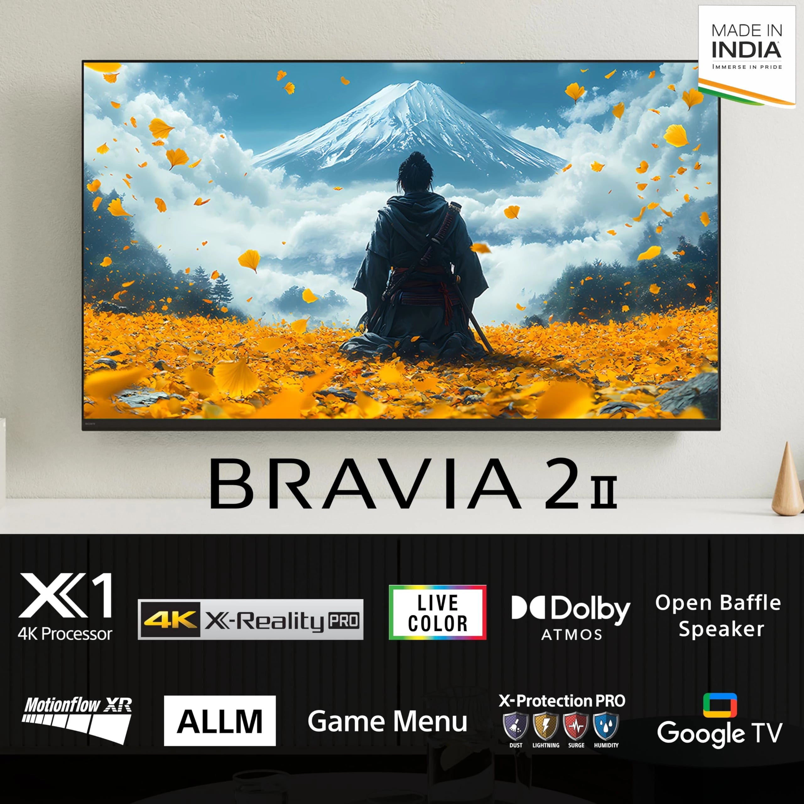 Sony 126 cm (50 inches) BRAVIA 2M2 Series 4K Ultra HD Smart LED Google TV K-50S22BM2