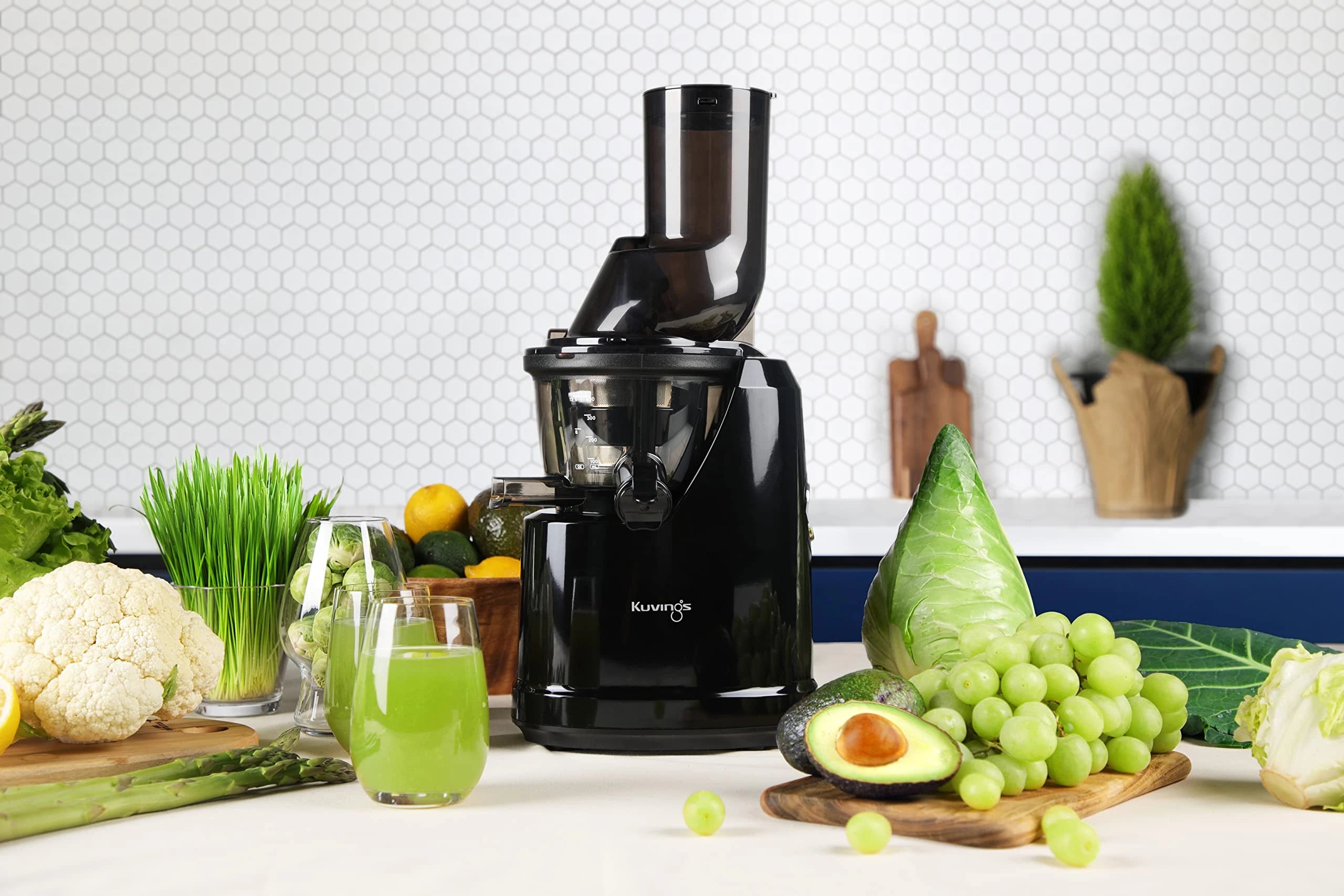 Kuvings B1700 Phantom Black Professional Cold Press Whole Slow Juicer, Patented JMCS Technology for 10% More Juice, Best Fruit & Vegetable Juicer machine for home