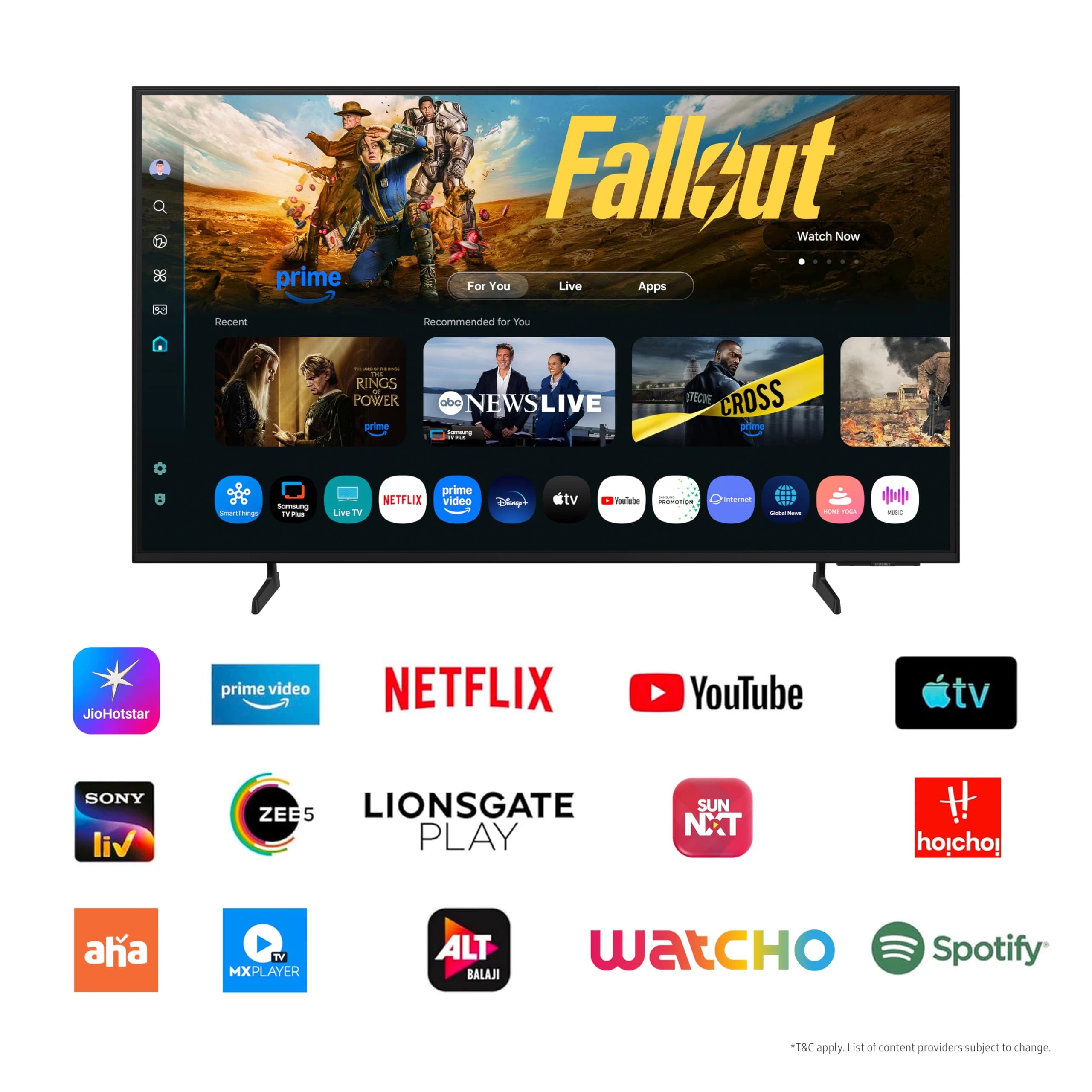 Samsung 108 cm (43 inches) 4K Ultra HD QLED Smart TV QA43Q7FAAULXL (Black)