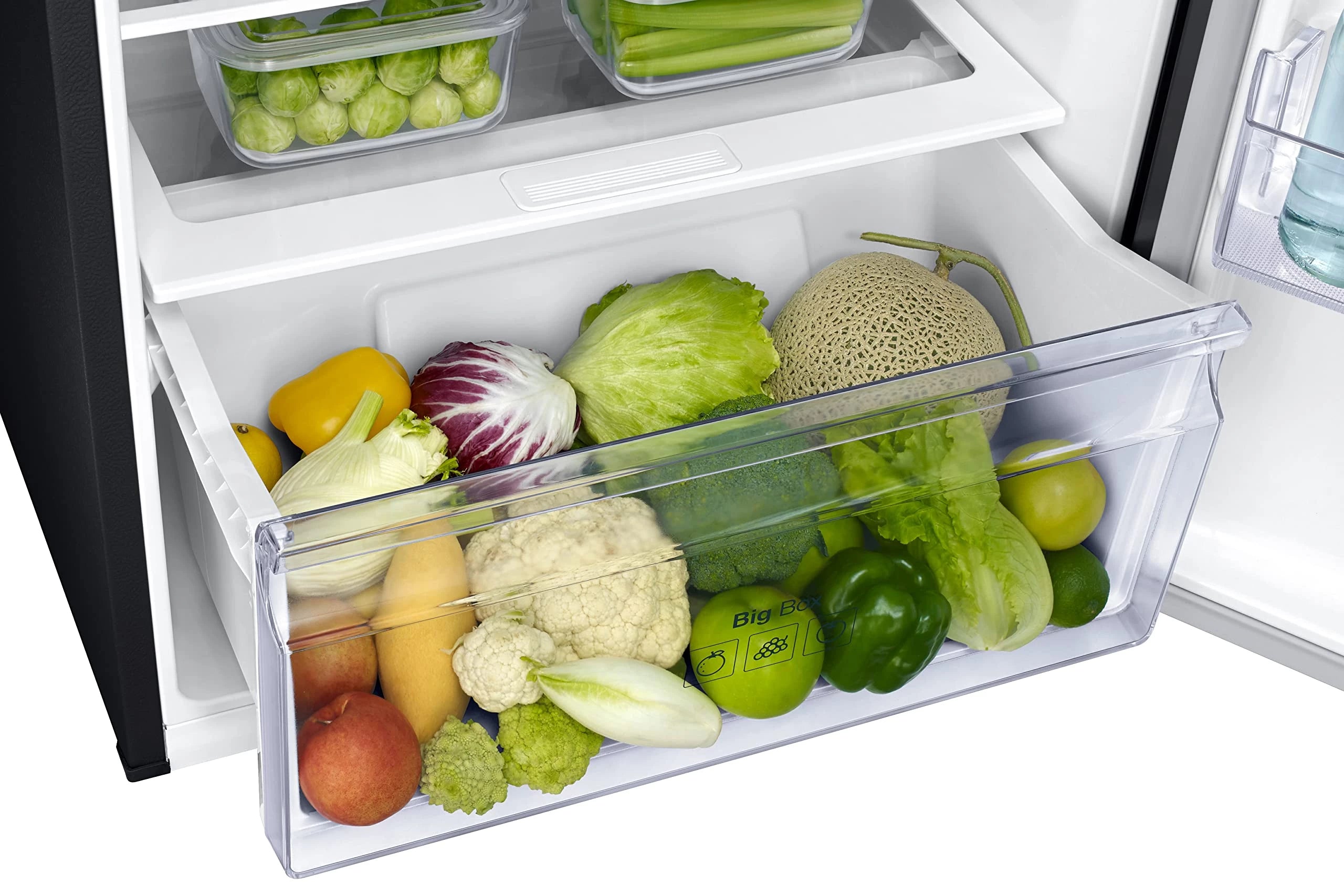 Samsung 376L 2 Star Inverter Frost-Free Convertible 5 In 1 Curd Maestro Double Door Refrigerator Appliance (RT42C5C52BS/HL,Black Inox)