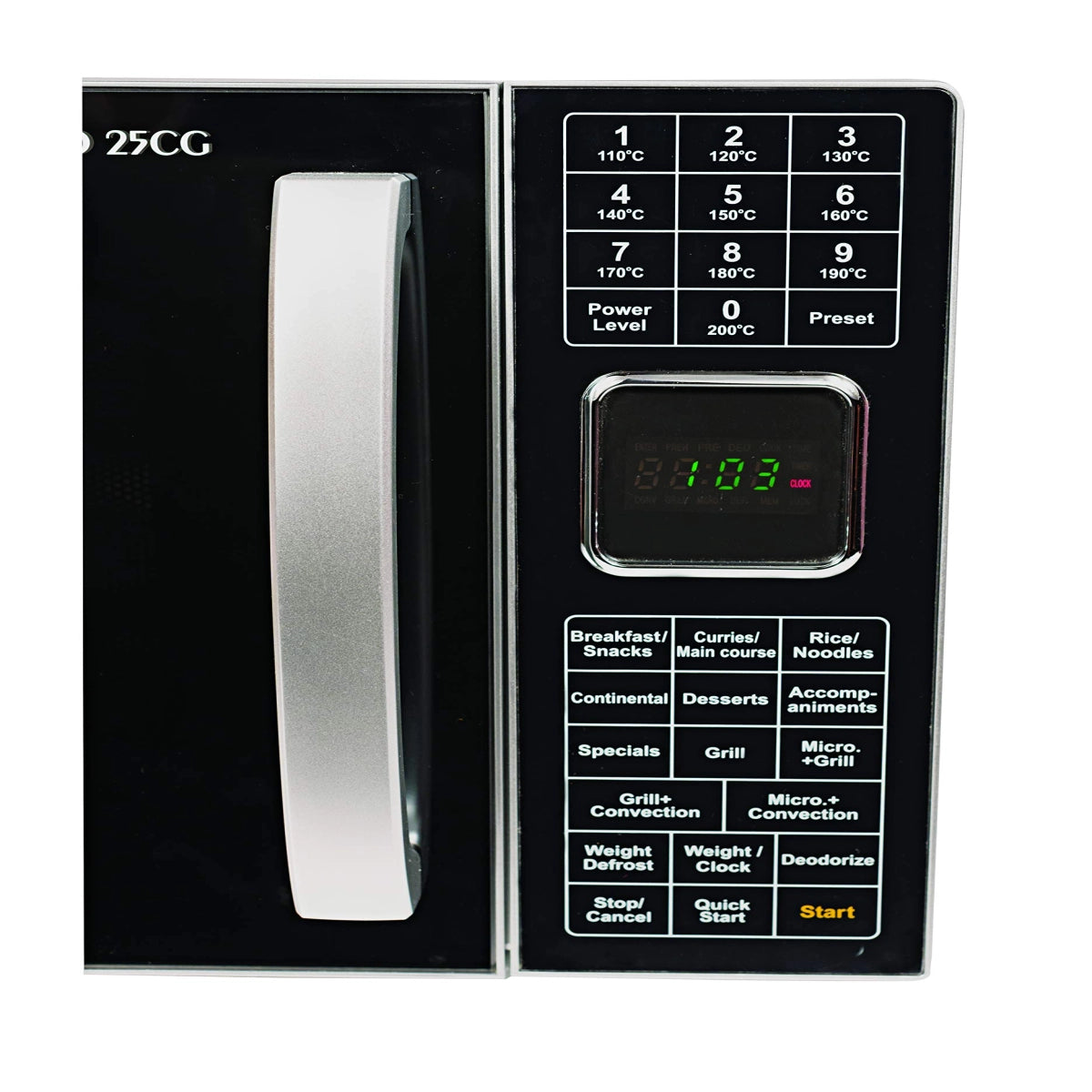 Morphy Richards 25 L Convection Microwave Oven (25 CG with 200 ACM, Silver)