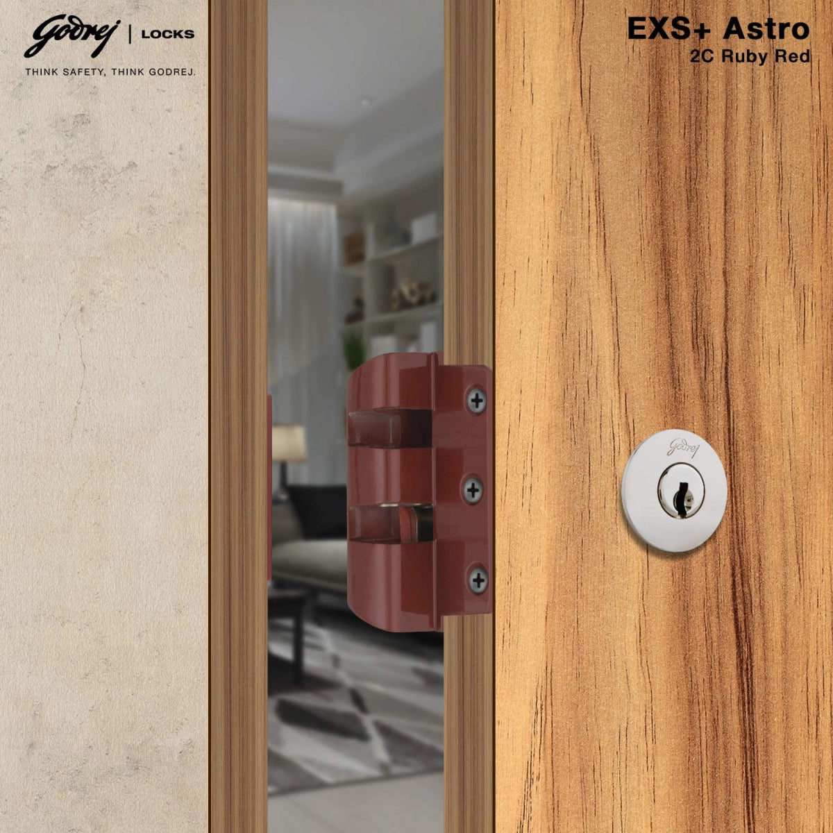 Godrej Astro Double Door 2C Ruby Red 3392