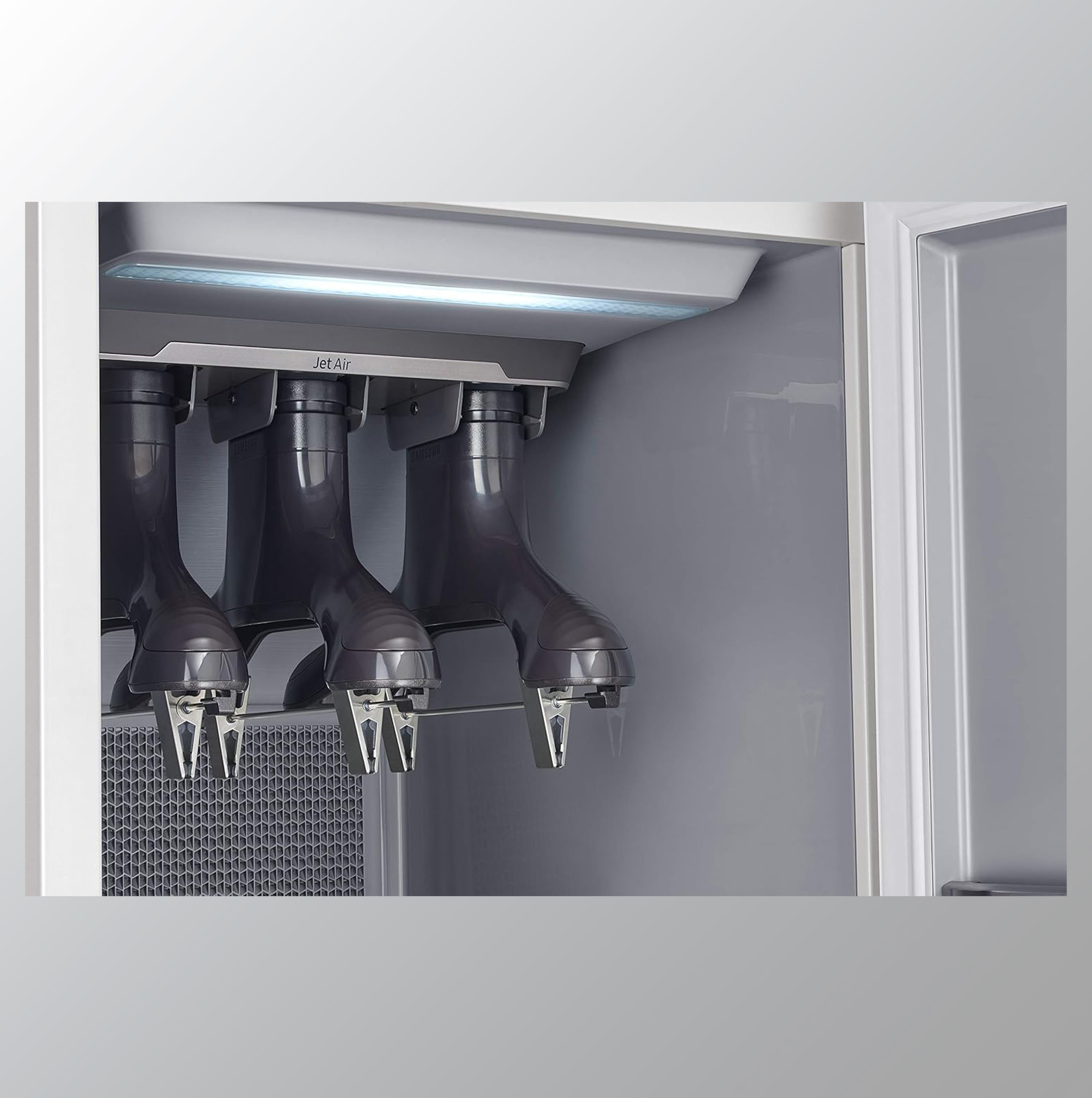 Samsung Air Dresser with Jet Steam For Sanitizing and Refreshing Clothes (Crystal Mirror Black, DF60R8600CG/TL)