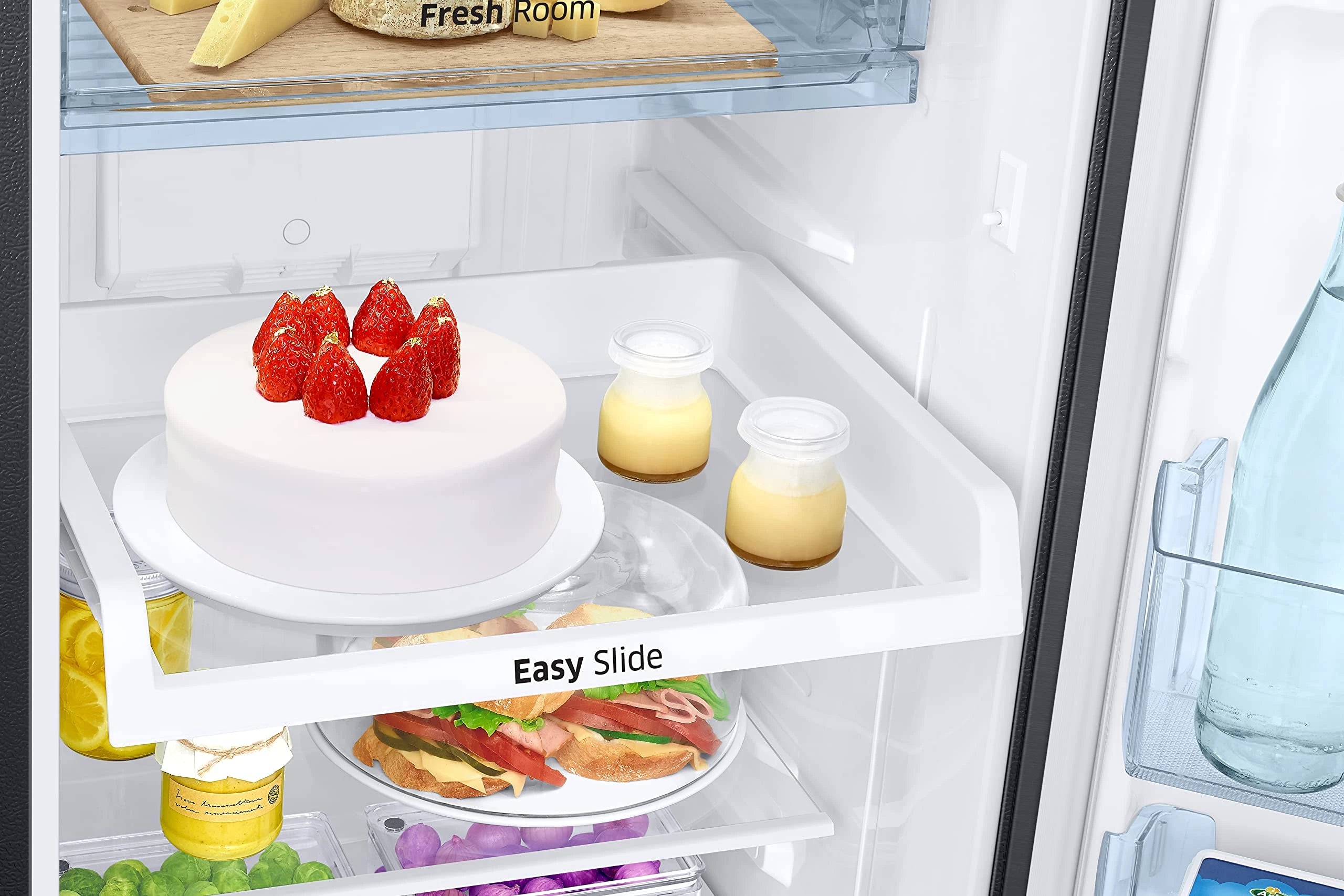 Samsung 256L 2 Star Inverter Frost-Free Convertible 3 In 1 Double Door Refrigerator Appliance (RT30C3732BX/HL,Luxe Brown)