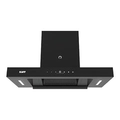 KAFF CASTO 75 DC | சக்ஷன் 1480 CMH | BLDC மோட்டார் | ஃபில்டர்லெஸ் | 9 வேக சைகை கட்டுப்பாடு | உலர் வெப்ப தானியங்கி சுத்தம் சுவர் பொருத்தப்பட்ட 75 செ.மீ புகைபோக்கி 2024 மாடல் (கருப்பு)