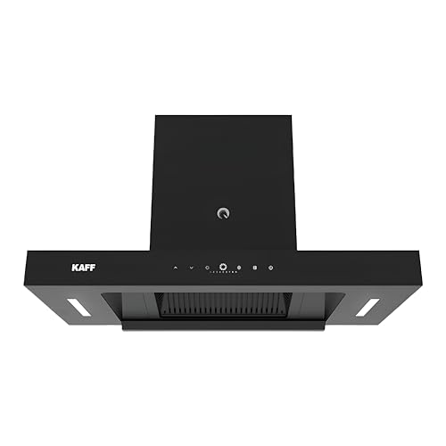 KAFF CASTO 75 DC | Suction 1480 CMH | BLDC Motor | Filterless | 9 Speed Gesture Control | Dry Heat Auto Clean Wall Mounted 75cm Chimney 2024 Model (Black)