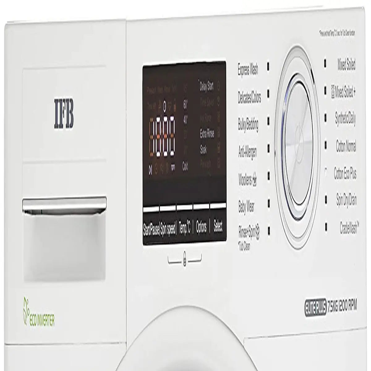 IFB 7.5 kg Fully-Automatic Front Loading Washing Machine (Elite Plus Vx ID, White)