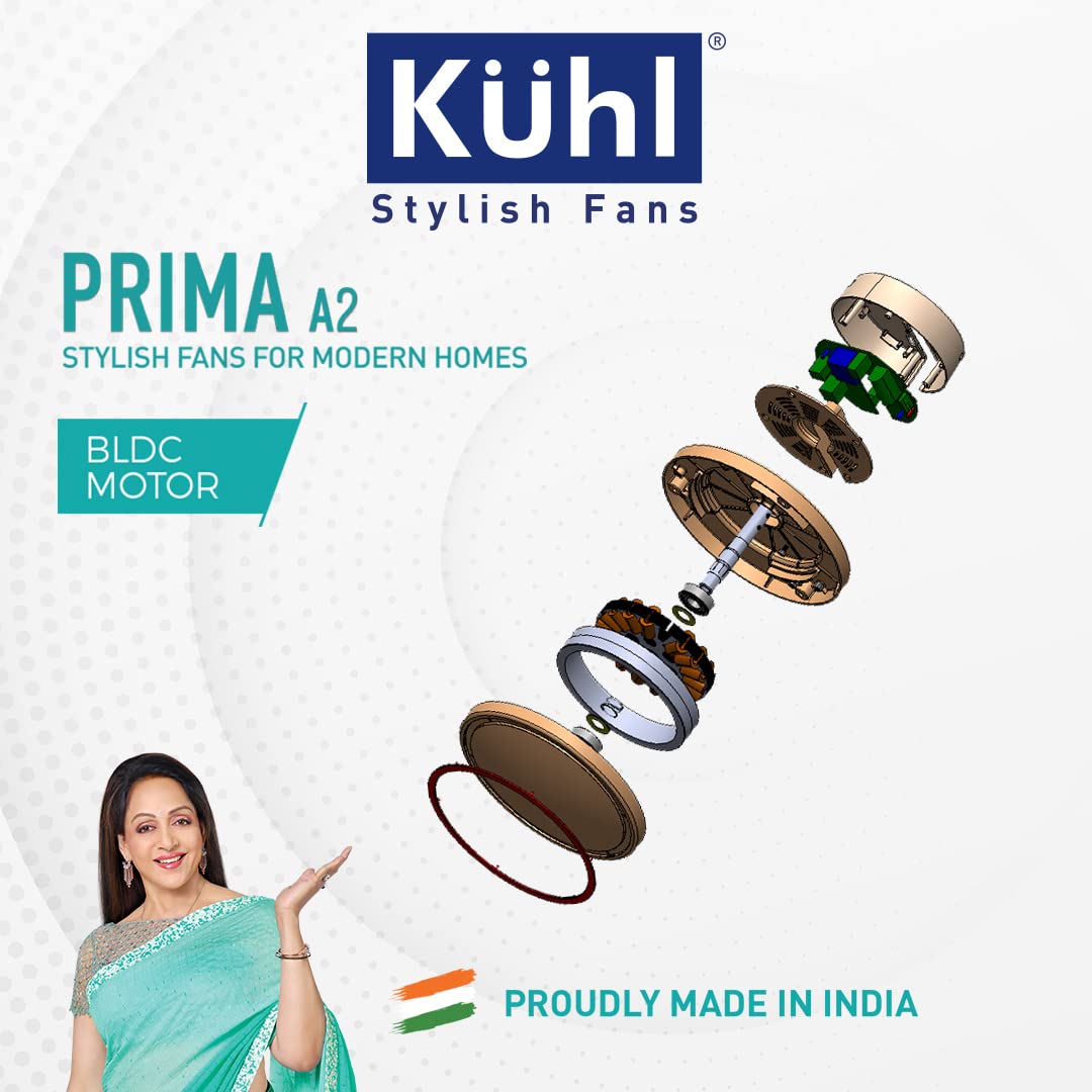 KUHL Prima A2 Stylish BLDC Fan Marked Brown