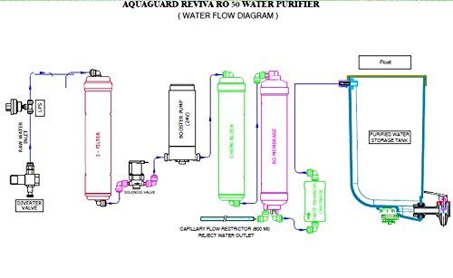 Aquaguard Forbes Aquaguard Reviva RO 50 Water Purifier, White & Green