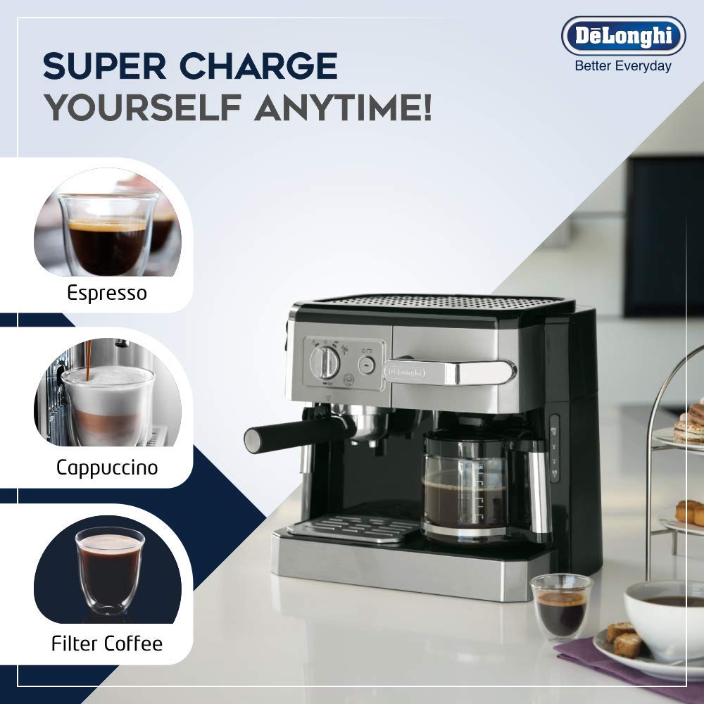 DELONGHI BCO420 1750-Watt Pump and Drip Coffee Maker