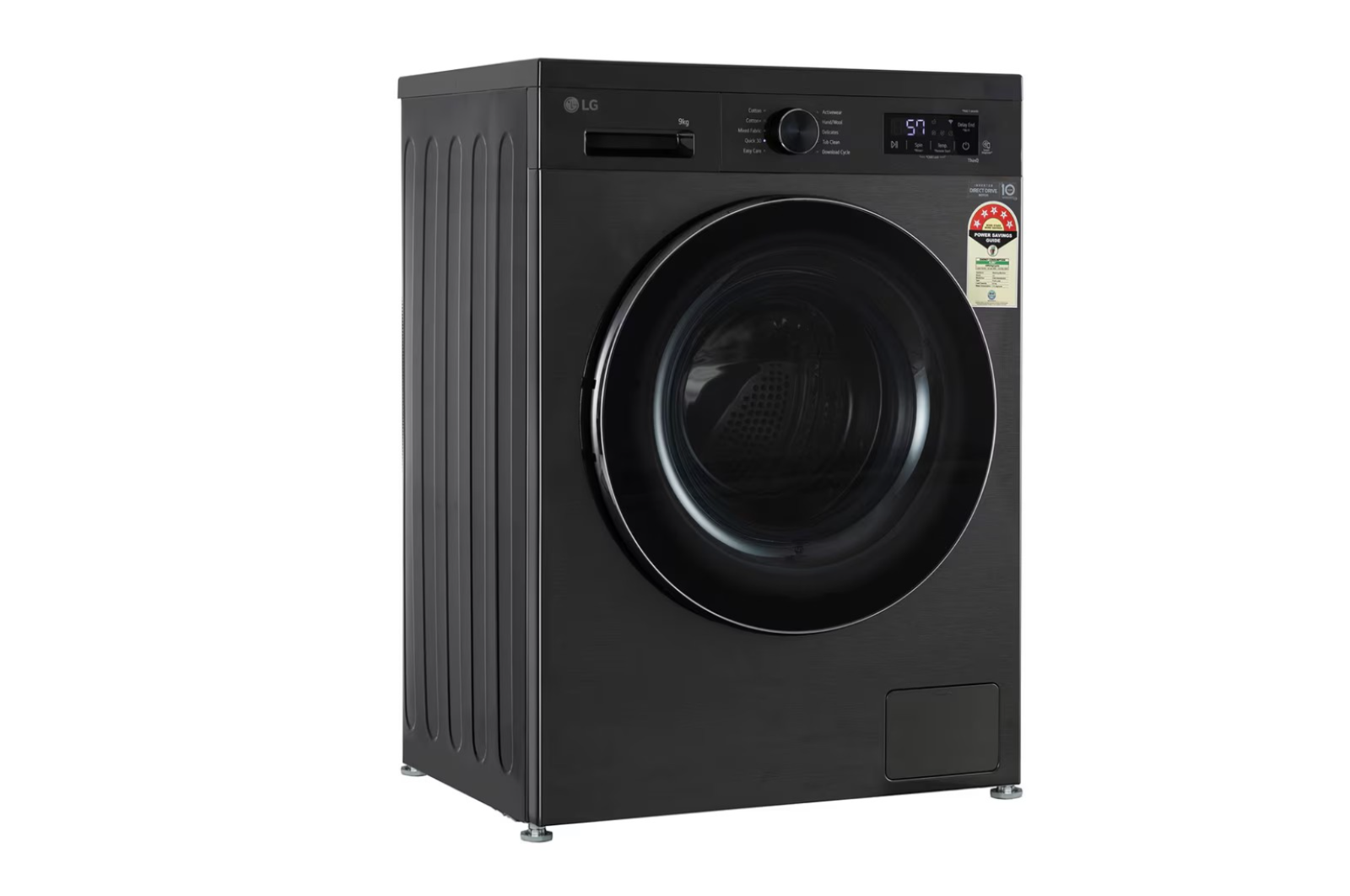 LG 9KG Front Load Washing Machine FHB1209Z4B Inverter Direct Drive Platinum Black