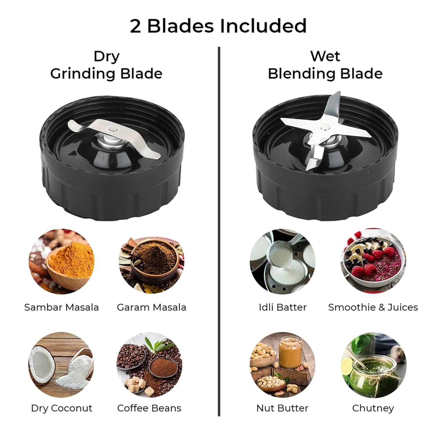 Kuvings Nutri Blender PRO 2.0 Gunmetal Grey - 1000W Motor, 2 Blades, 2 Jars, Stainless Steel - Mixer/Grinder/Smoothie Maker