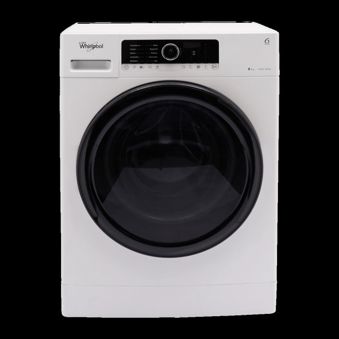 Whirlpool Supreme Care 8 Kg Fully Automatic Front Load Washing Machine ( 6th Sense SoftMove Technology, White, 10 Years Warranty )