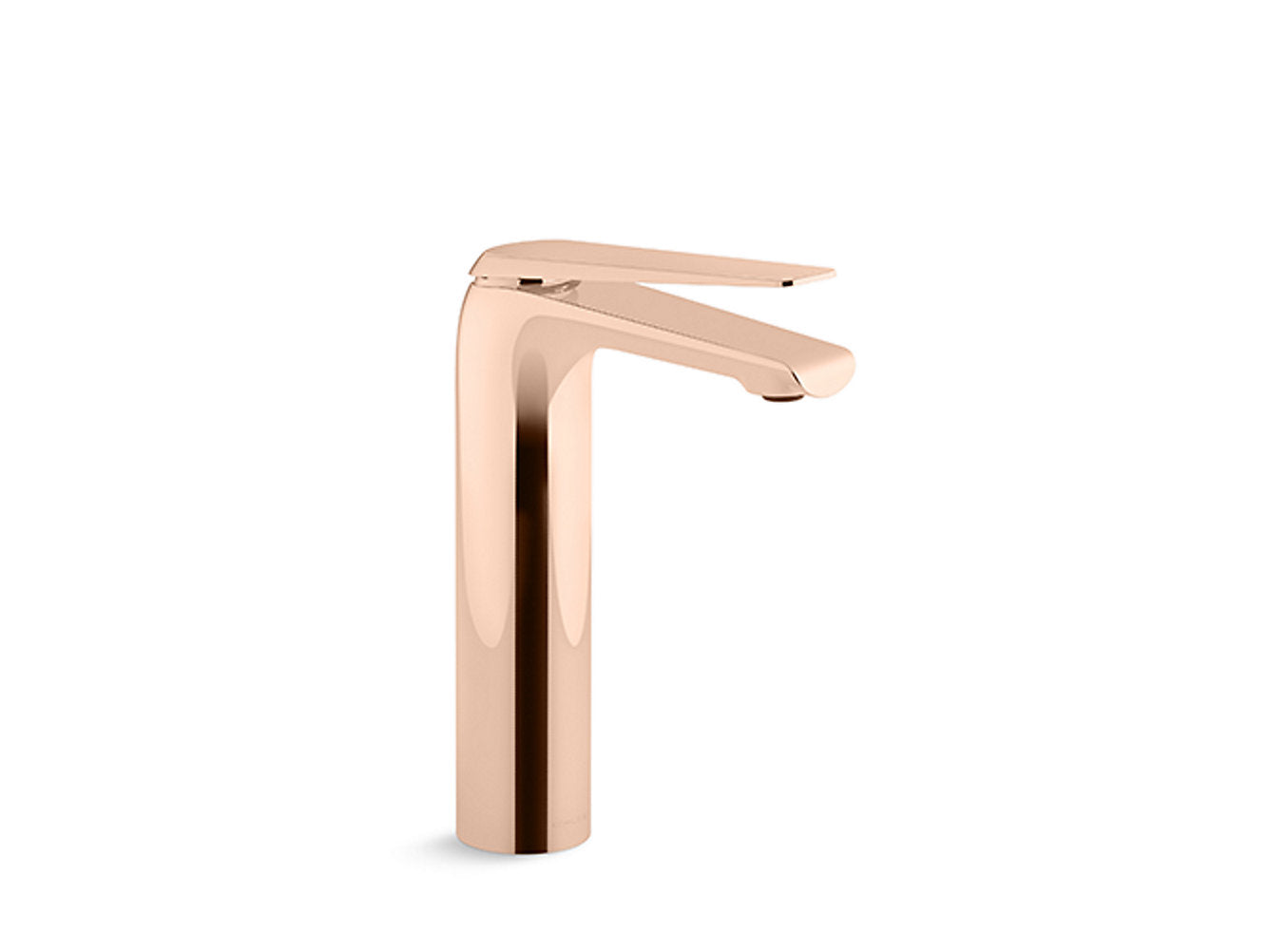 kohler K-97347T-4-RGD Tall single-control basin faucet in rose gold